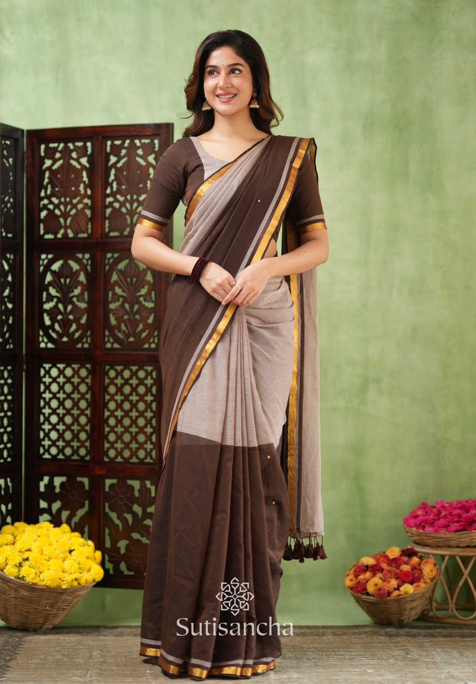 Regal Border Mul Cotton Saree
