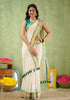 Rama Radiance – Mul Cotton Saree with Golden Edge