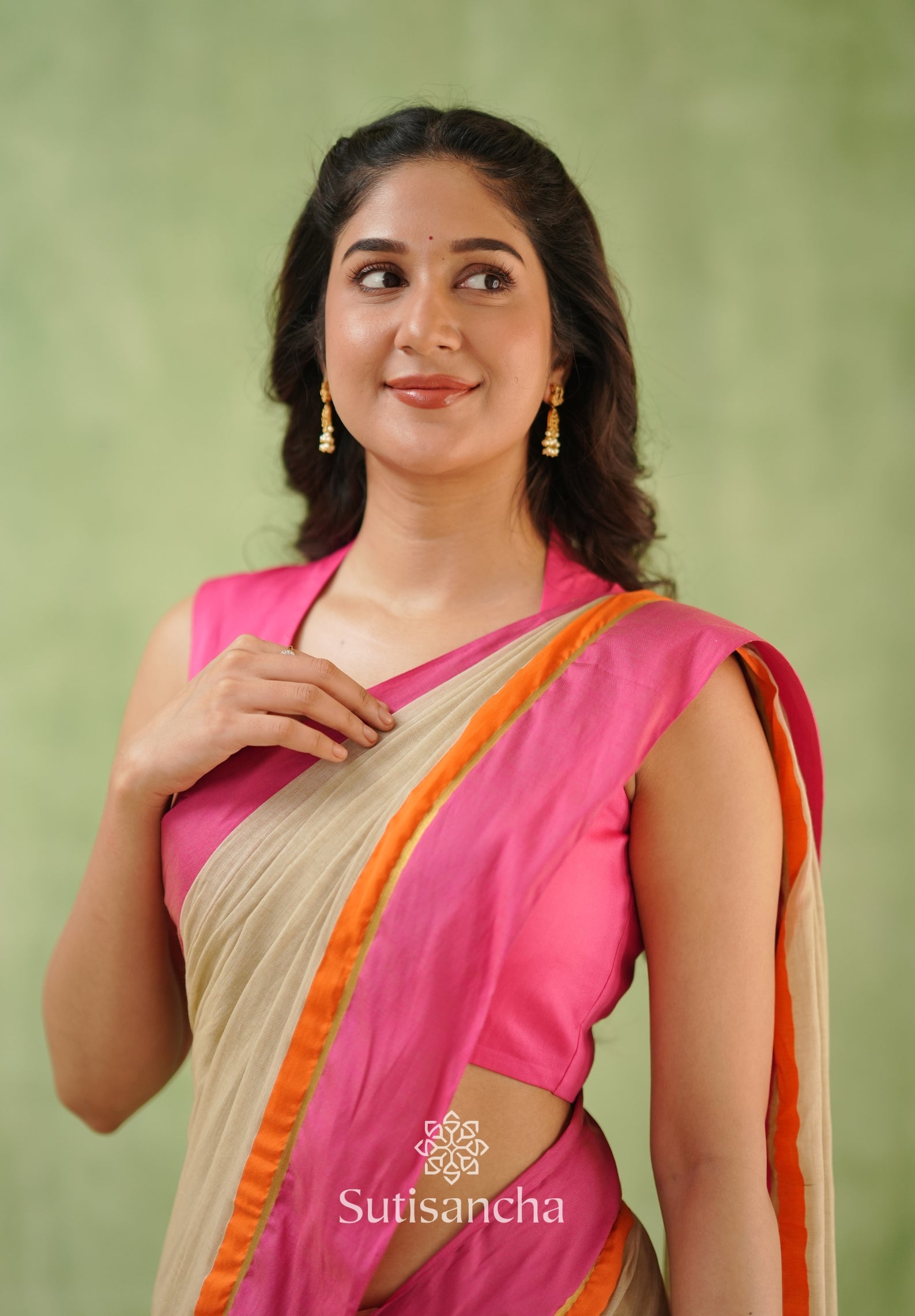 Pink Poise Pure Cotton Saree