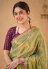 The Luxe Gleam Tissue Cotton Saree