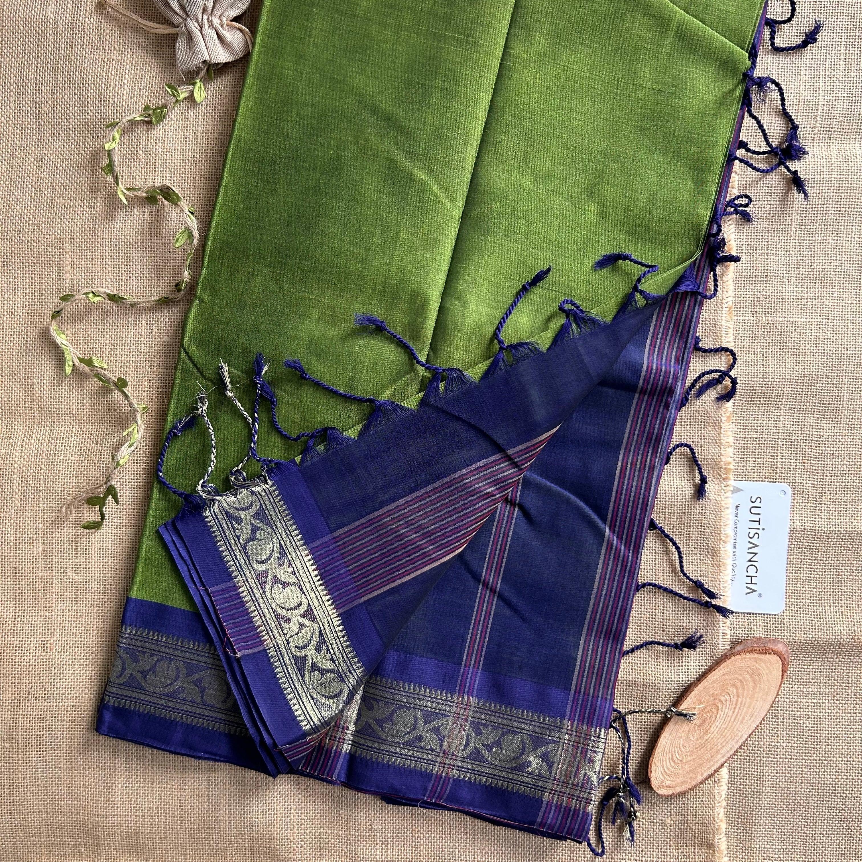 Handwoven Pure Mercerised Cotton with Manipuri Pattern Threadwork - Pe –  Amrapali Boutique