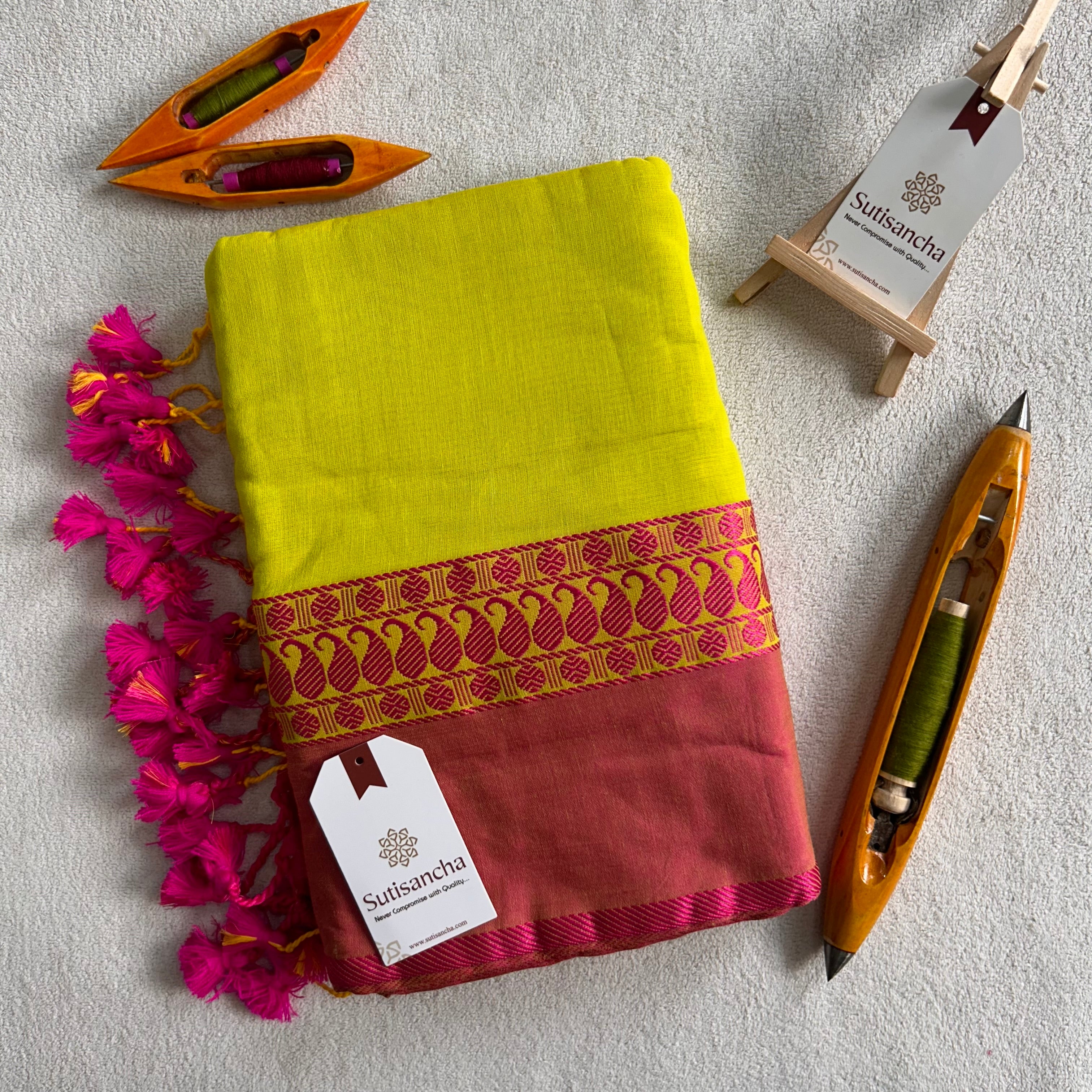 Sutisancha Classic Weave Bengal Cotton Saree