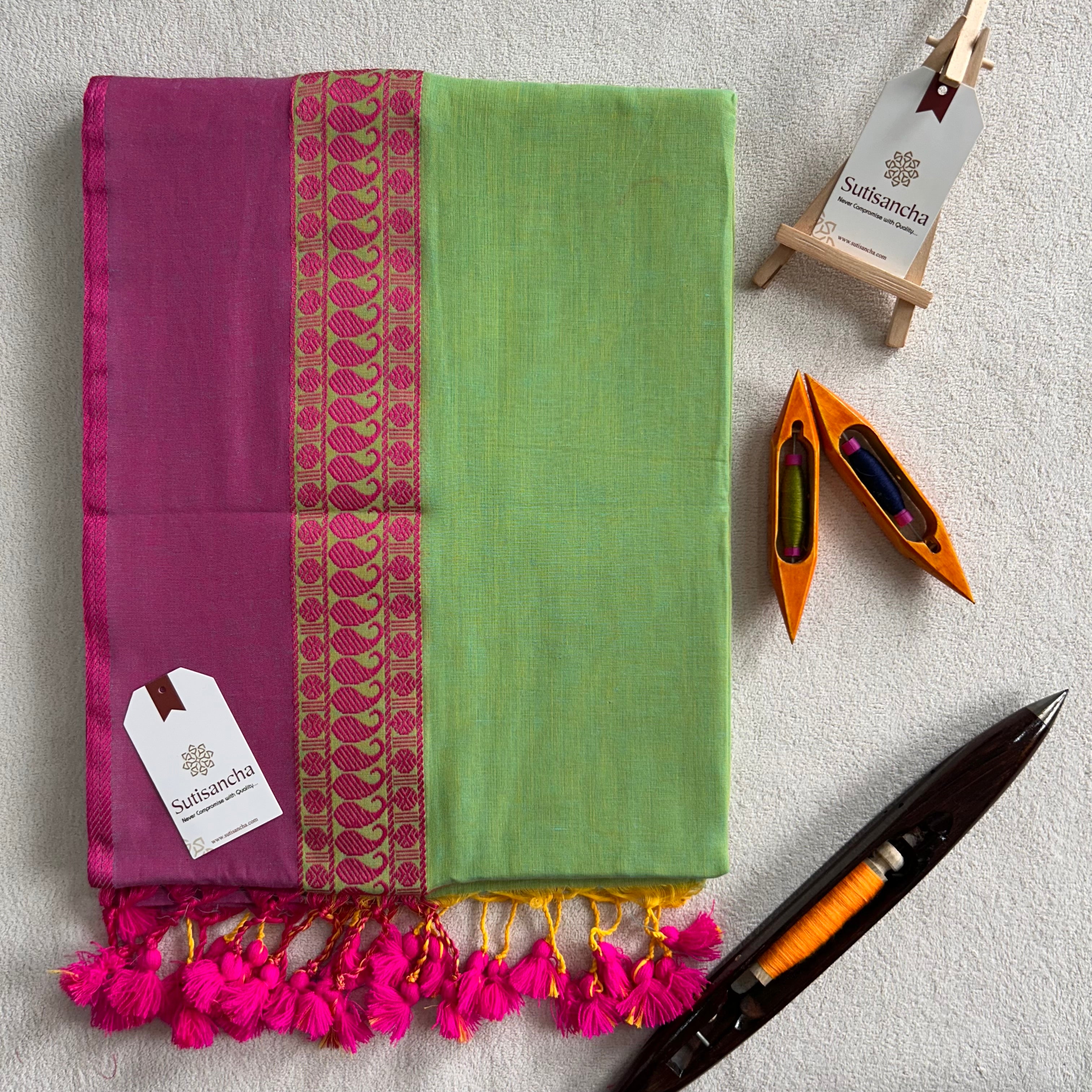 Sutisancha Classic Weave Bengal Cotton Saree