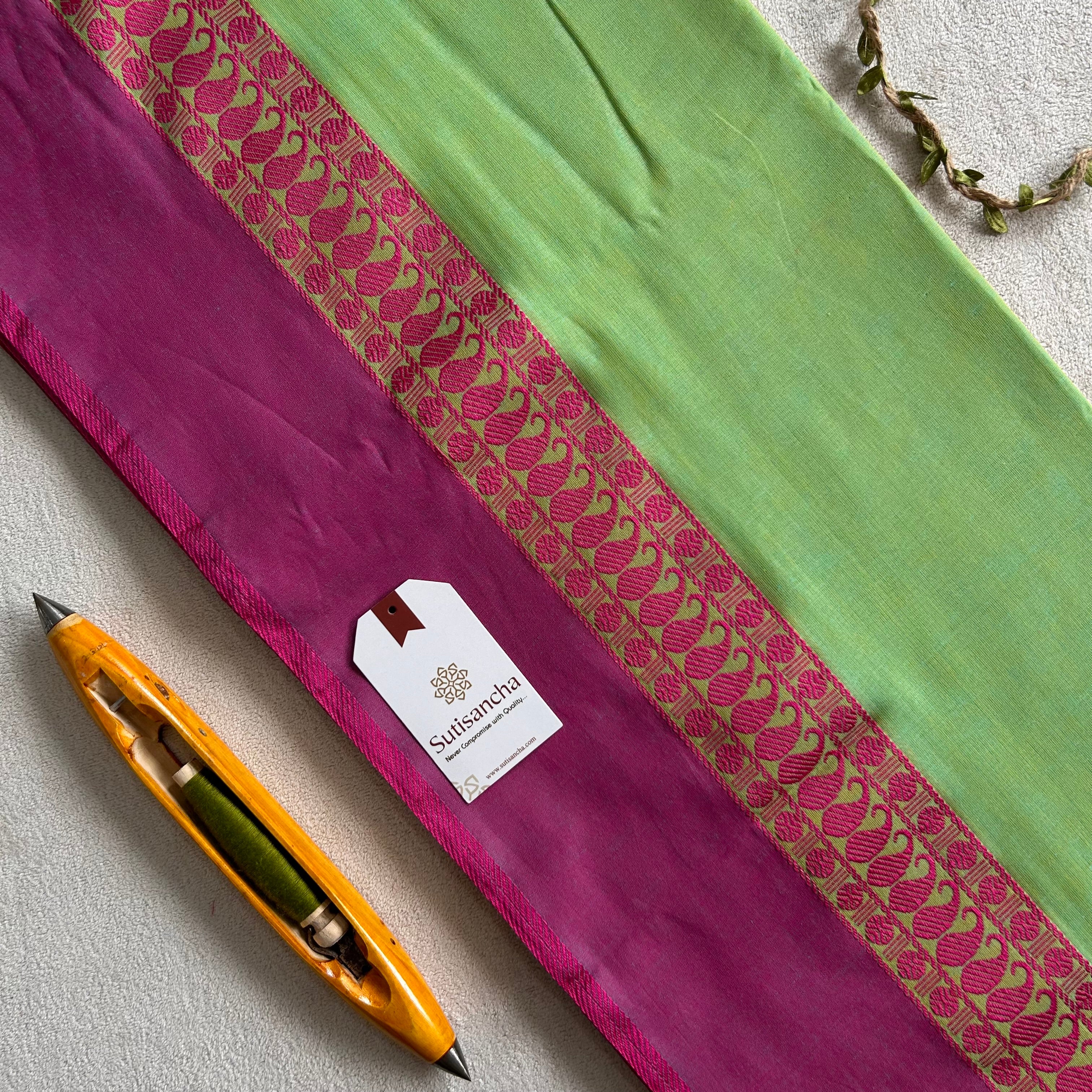 Sutisancha Classic Weave Bengal Cotton Saree