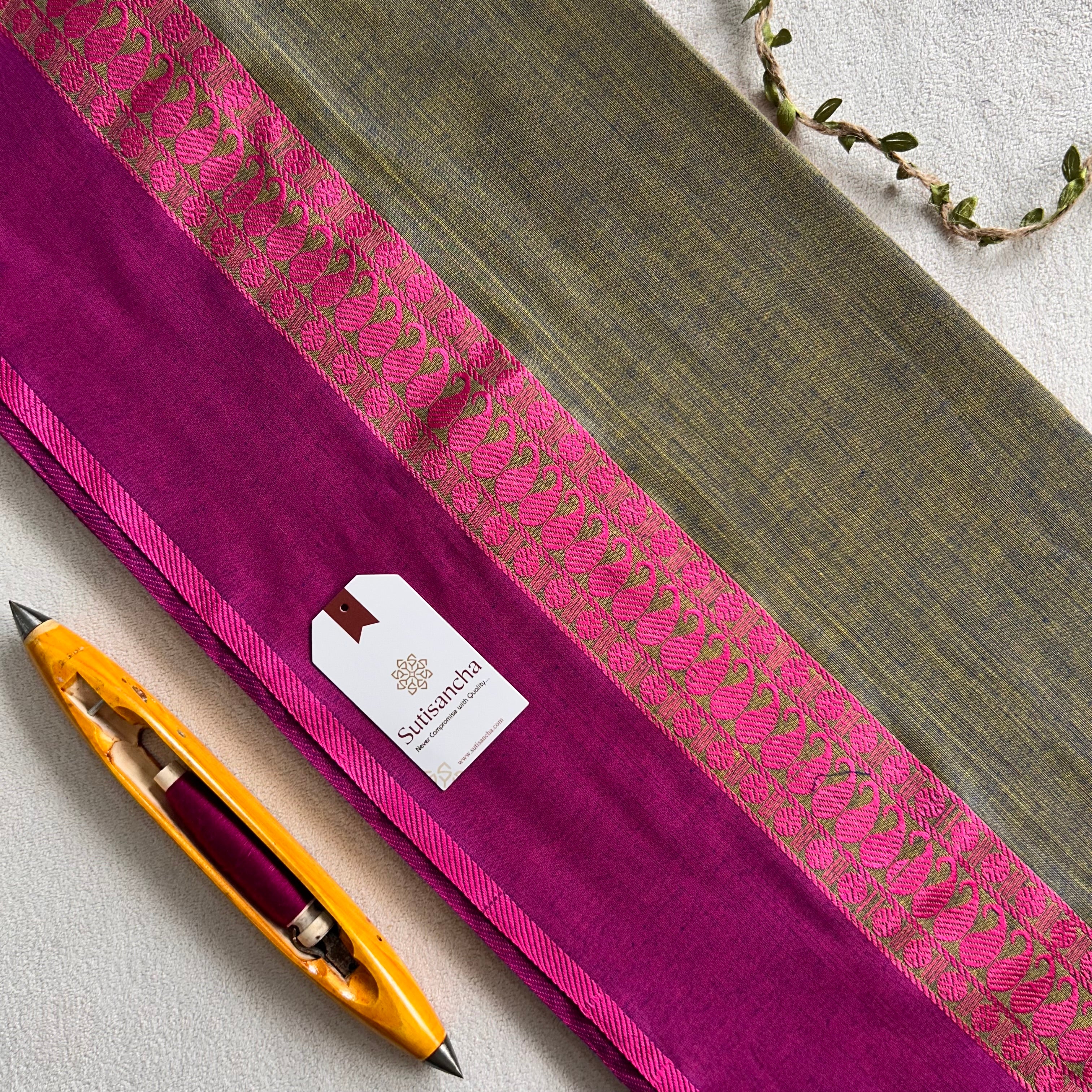 Sutisancha Classic Weave Bengal Cotton Saree