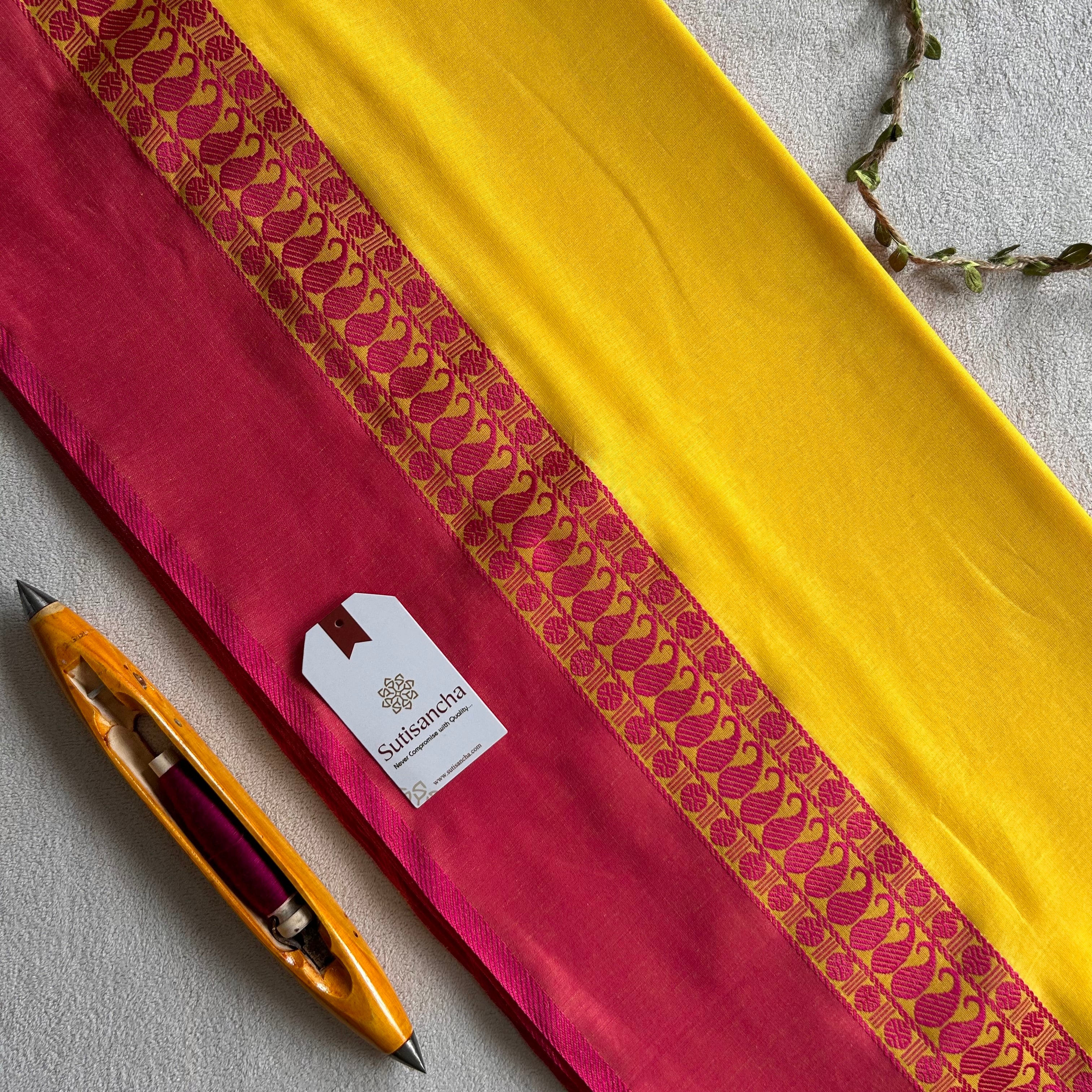 Sutisancha Classic Weave Bengal Cotton Saree