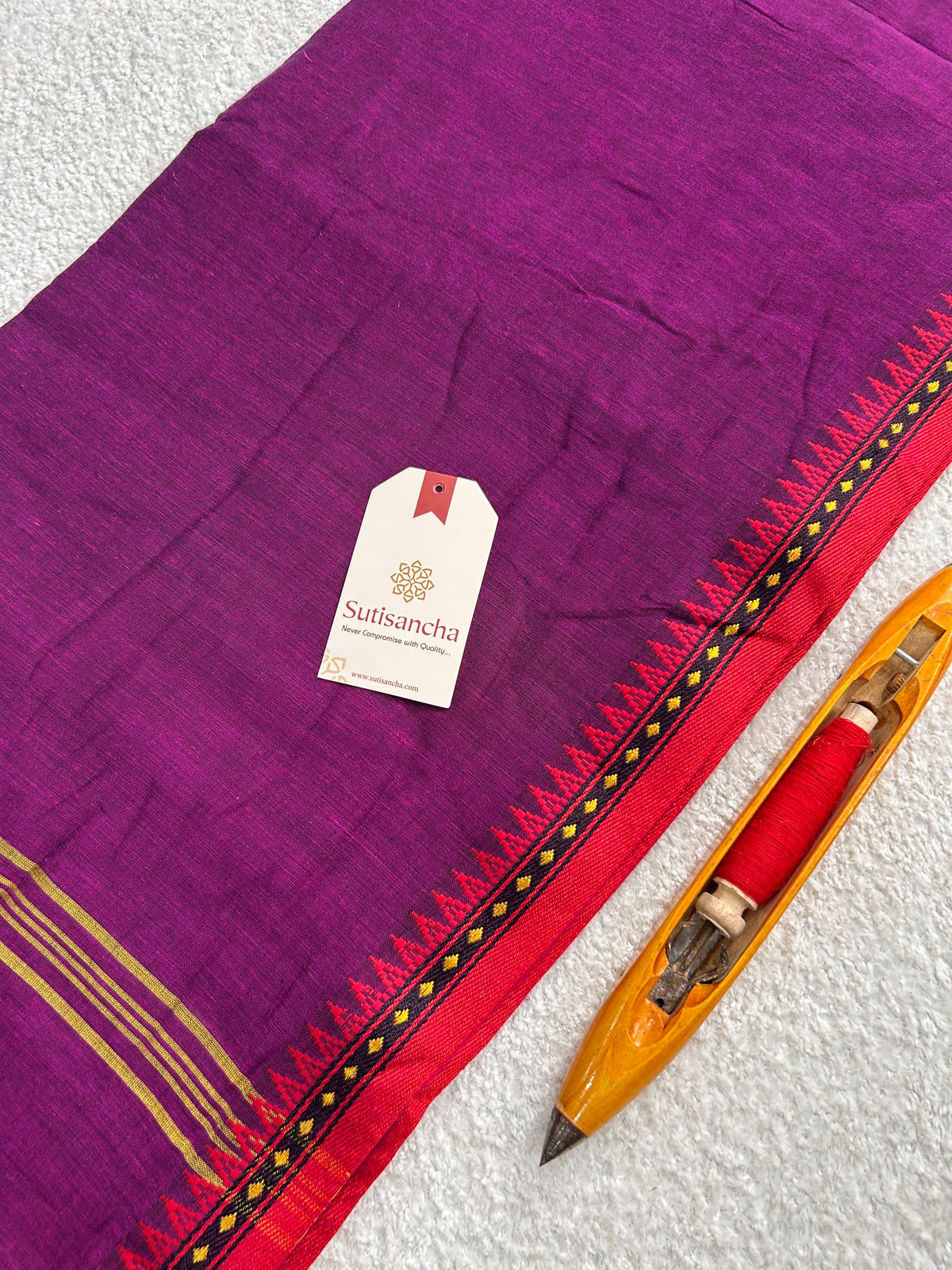 Ruhika Heritage Border Pure Mul Cotton Handloom Saree