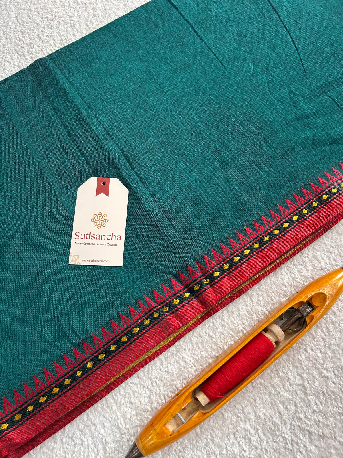 Ruhika Heritage Border Pure Mul Cotton Handloom Saree
