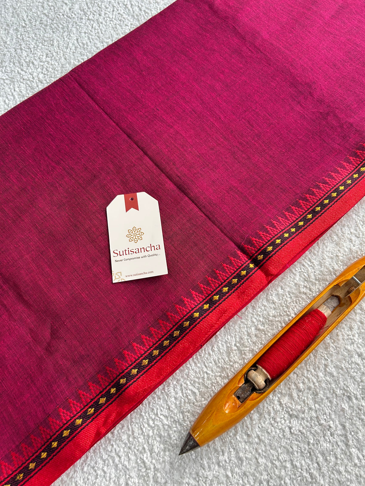 Ruhika Heritage Border Pure Mul Cotton Handloom Saree