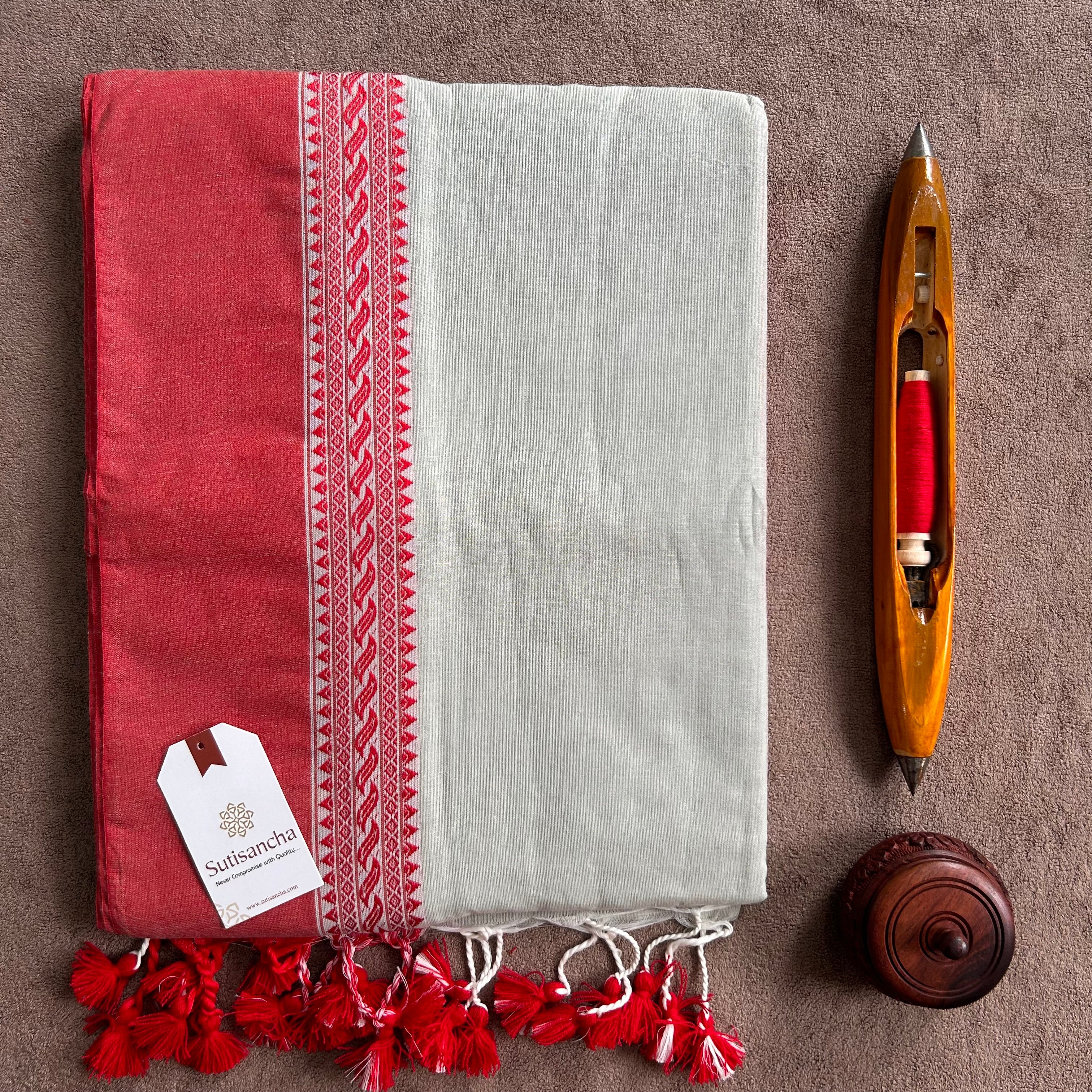 Sutisancha Bengal Cotton Saree in Traditional Weave