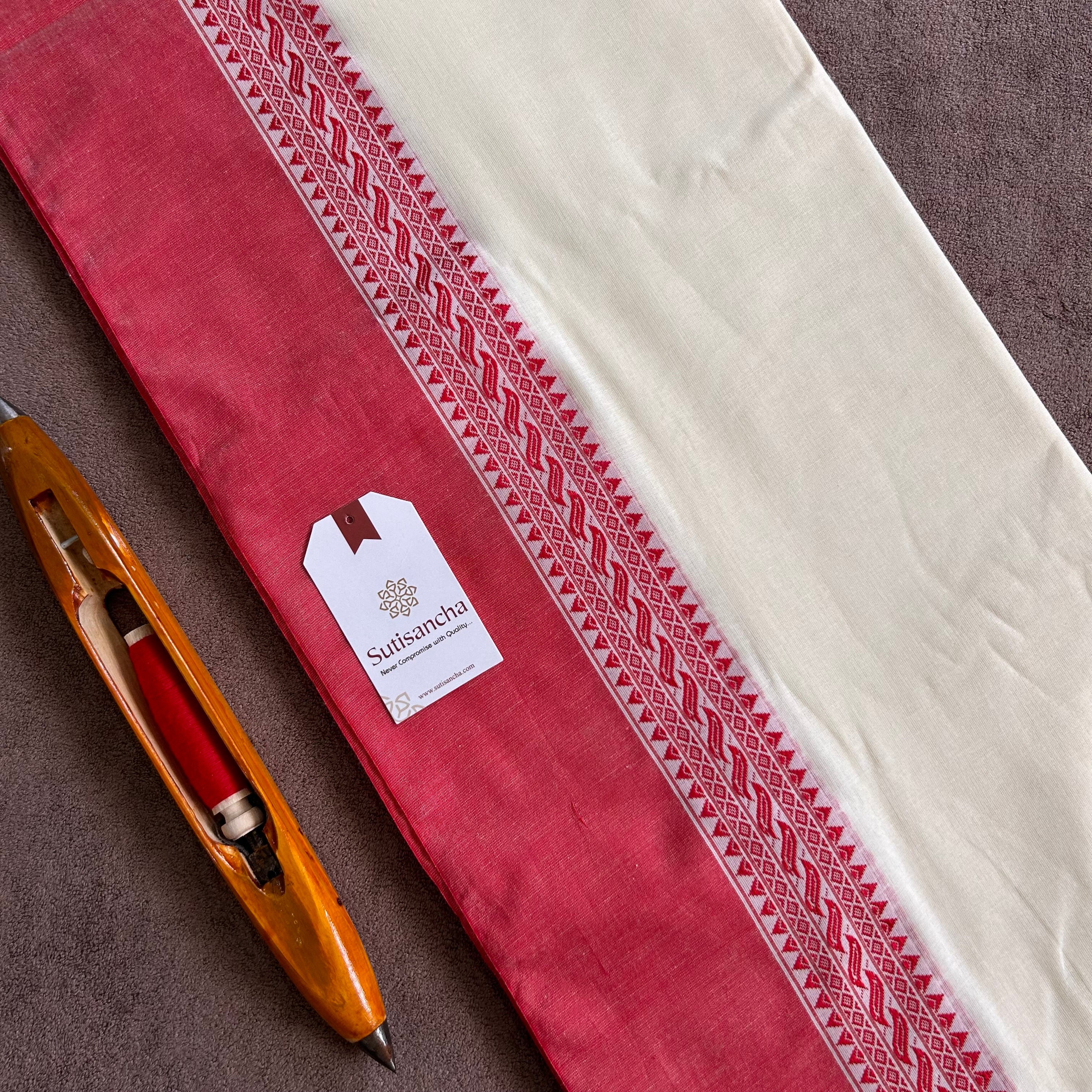 Sutisancha Bengal Cotton Saree in Traditional Weave