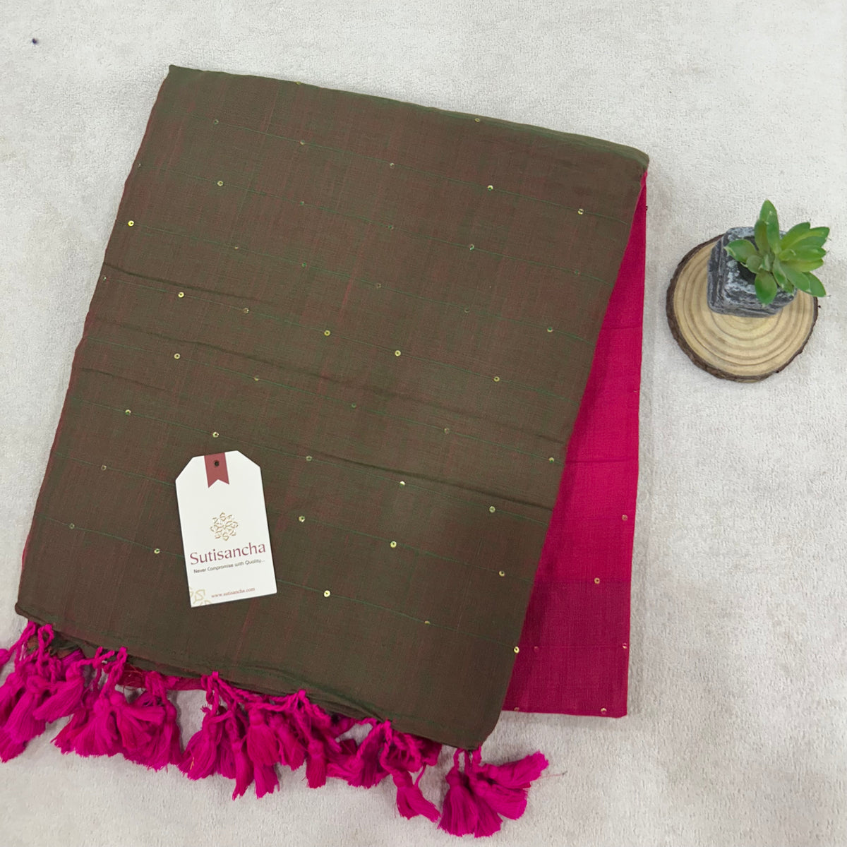 Pure Cotton Saree with Running Blouse | Clearance Sale