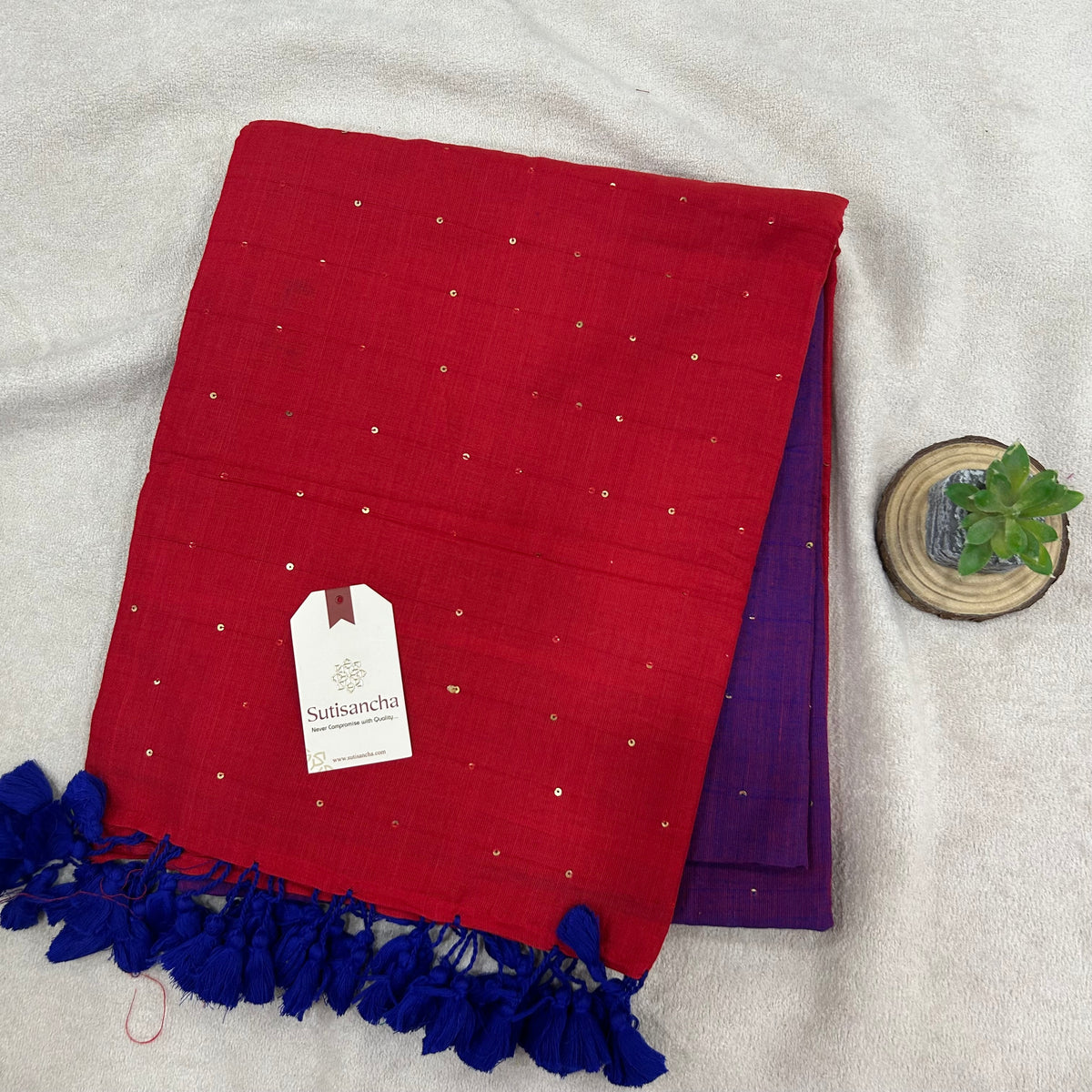 Pure Cotton Saree with Running Blouse | Clearance Sale