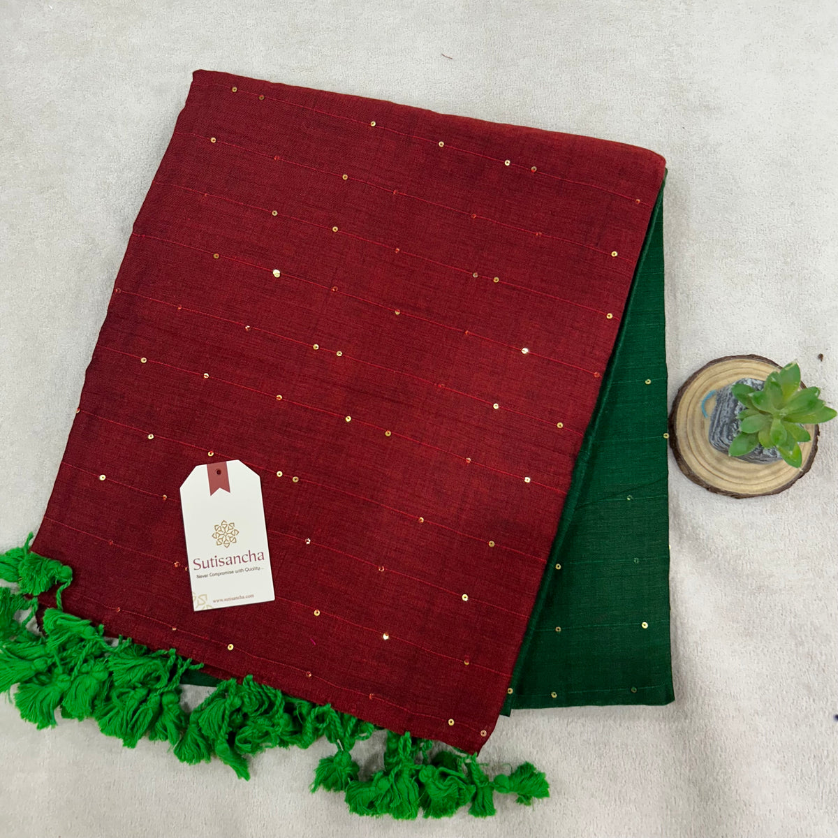 Pure Cotton Saree with Running Blouse | Clearance Sale