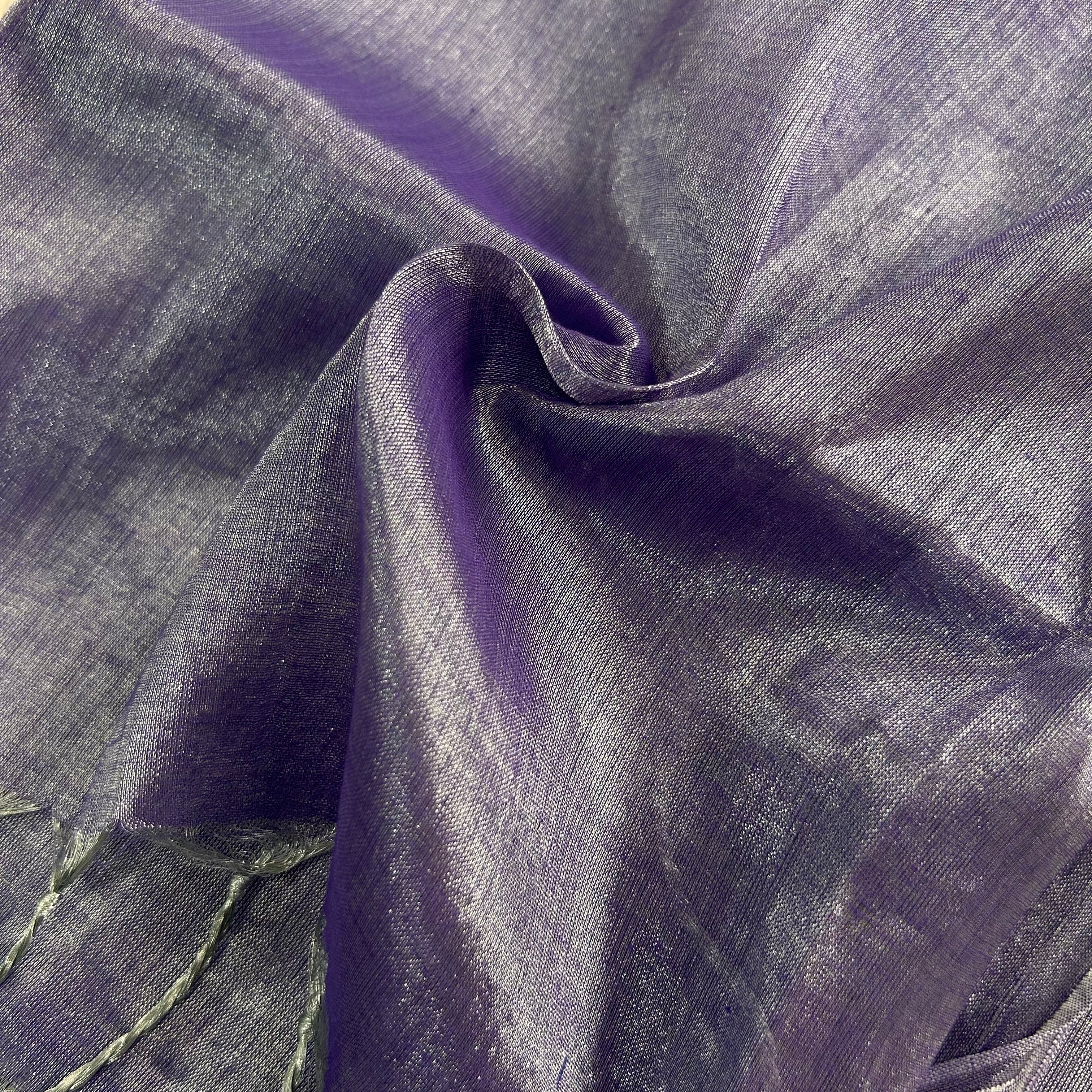 Sutisancha Lavender Handloom Tissue Saree