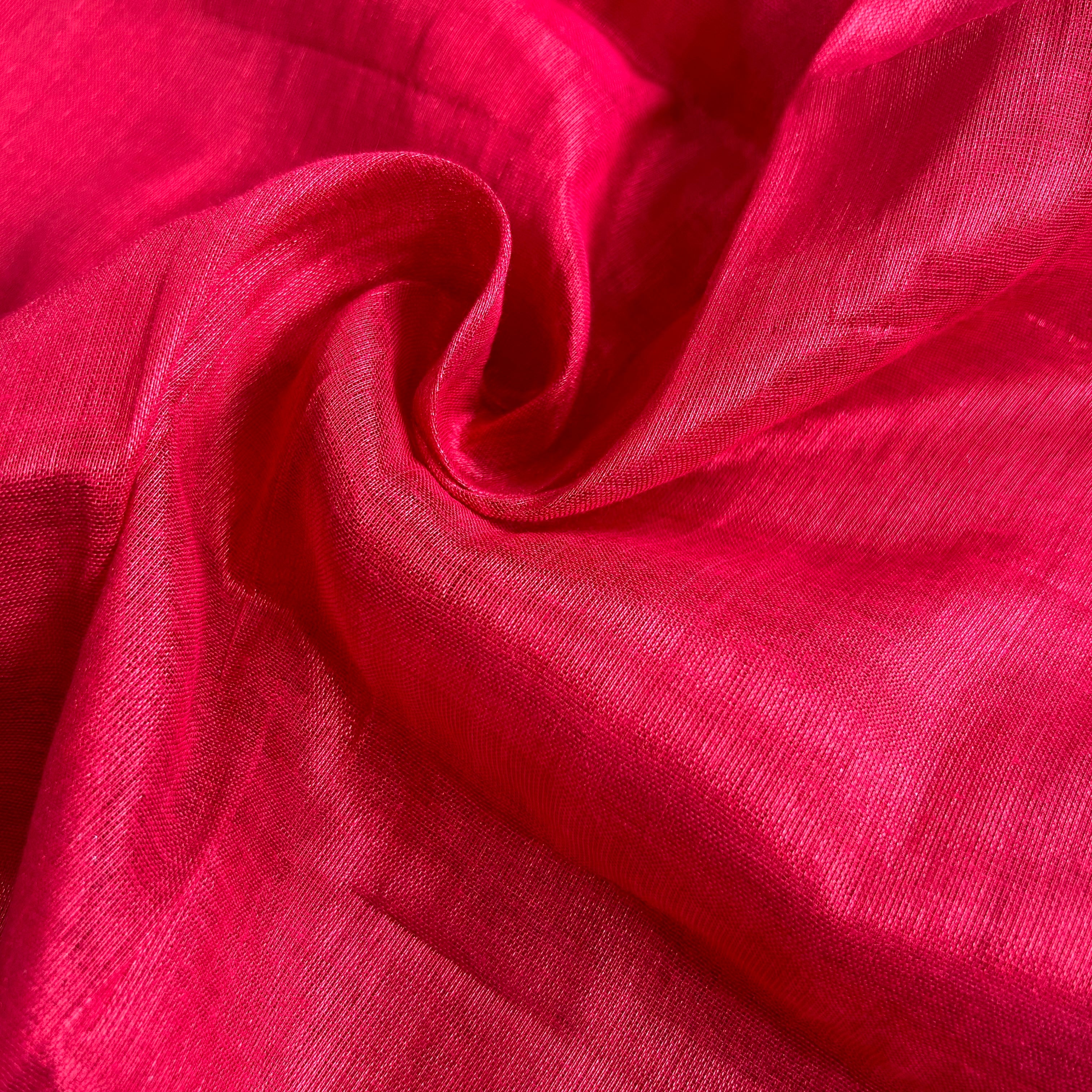 Sutisancha Red Handloom Tissue Saree