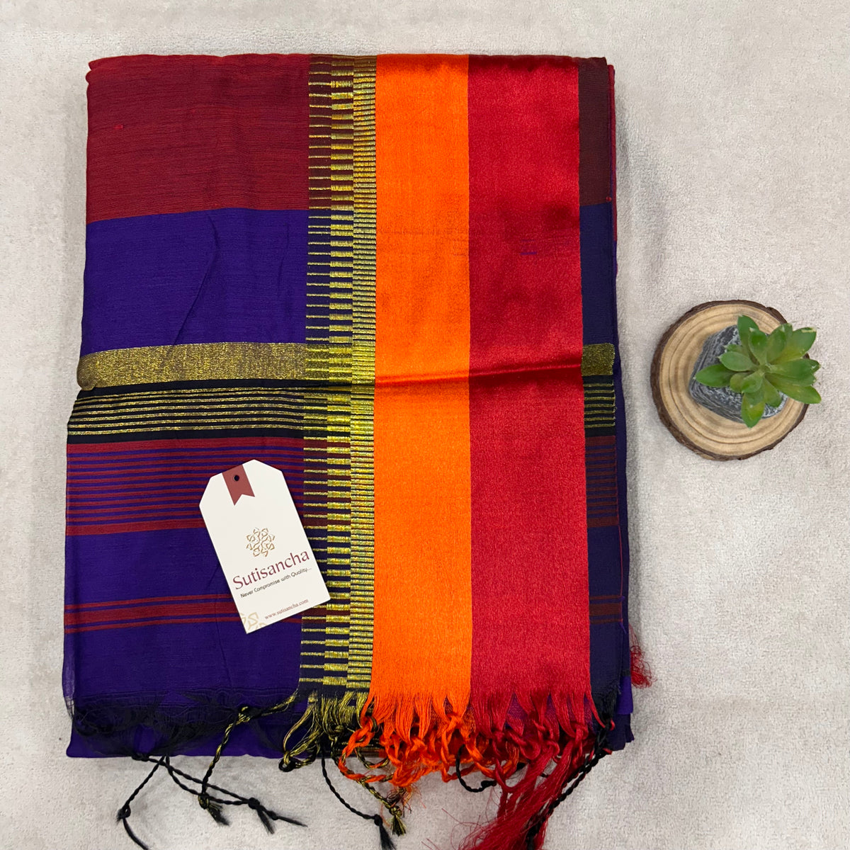 Pure Cotton Saree with Running Blouse | Clearance Sale