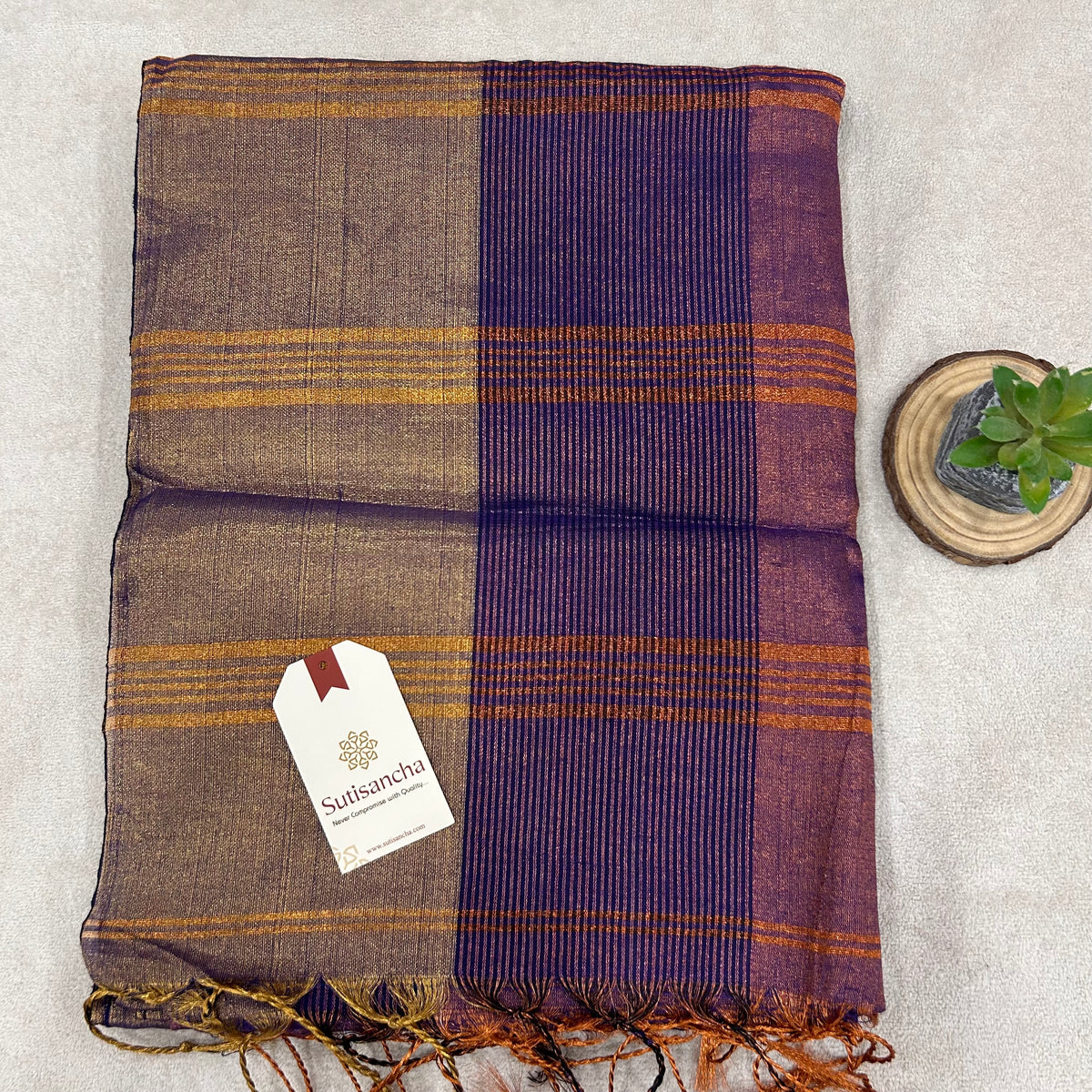 Pure Tissue Saree with Running Blouse | Clearance Sale