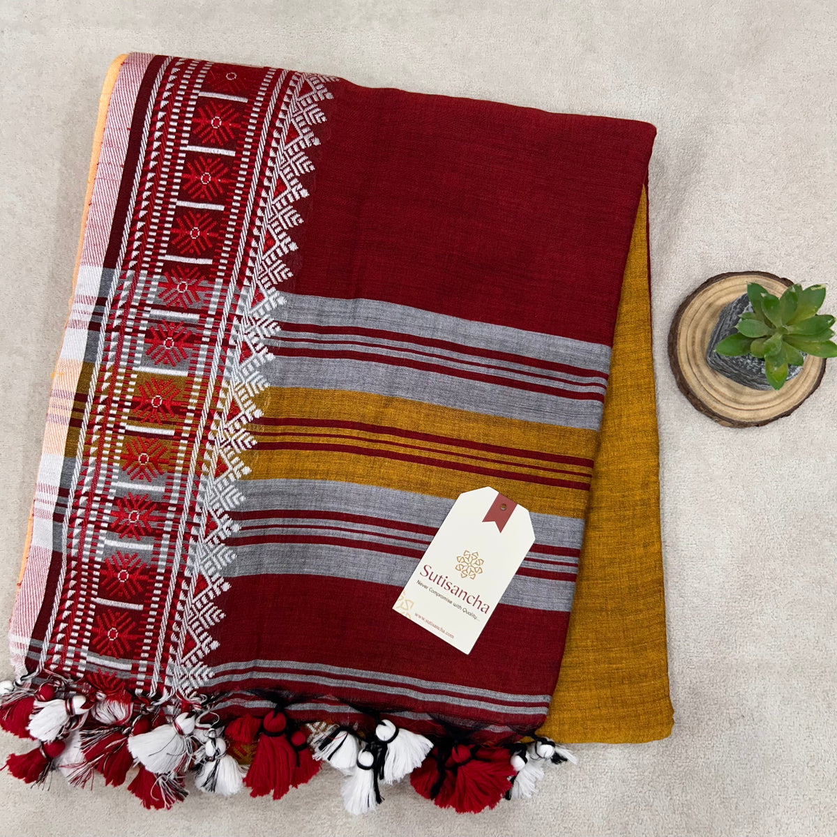 Pure Cotton Saree with Running Blouse | Clearance Sale