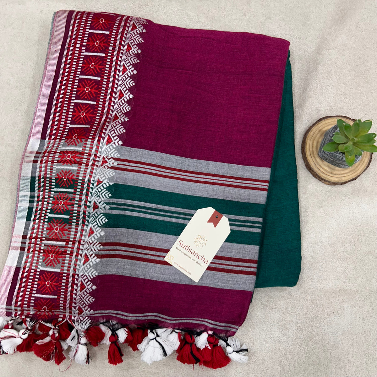 Pure Cotton Saree with Running Blouse | Clearance Sale
