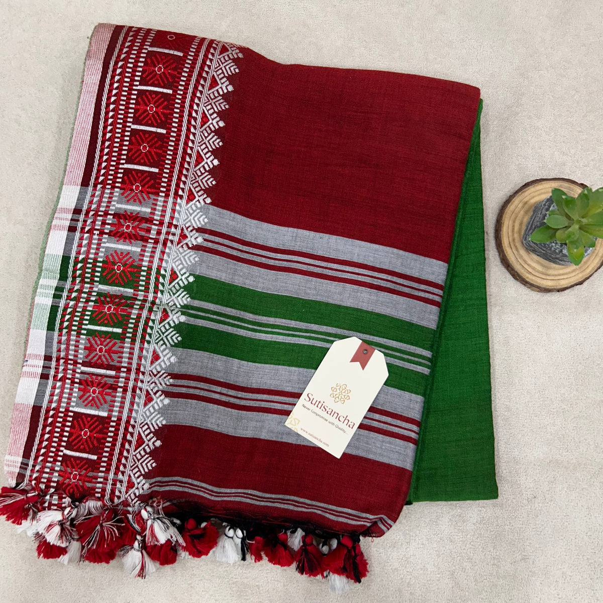 Pure Cotton Saree with Running Blouse | Clearance Sale