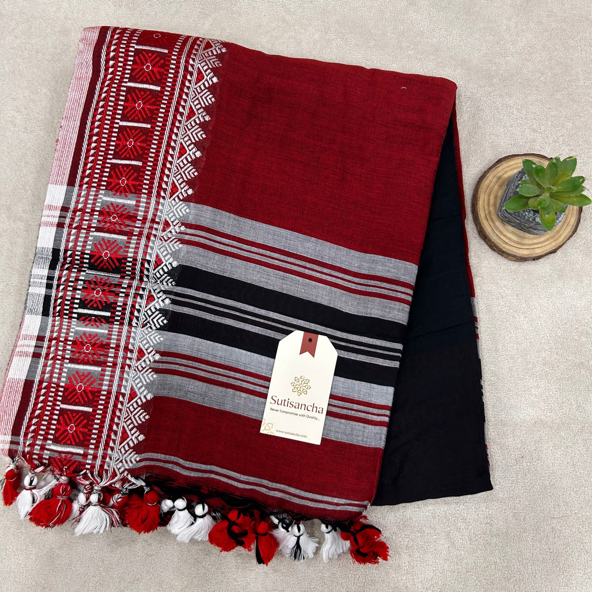 Pure Cotton Saree with Running Blouse | Clearance Sale