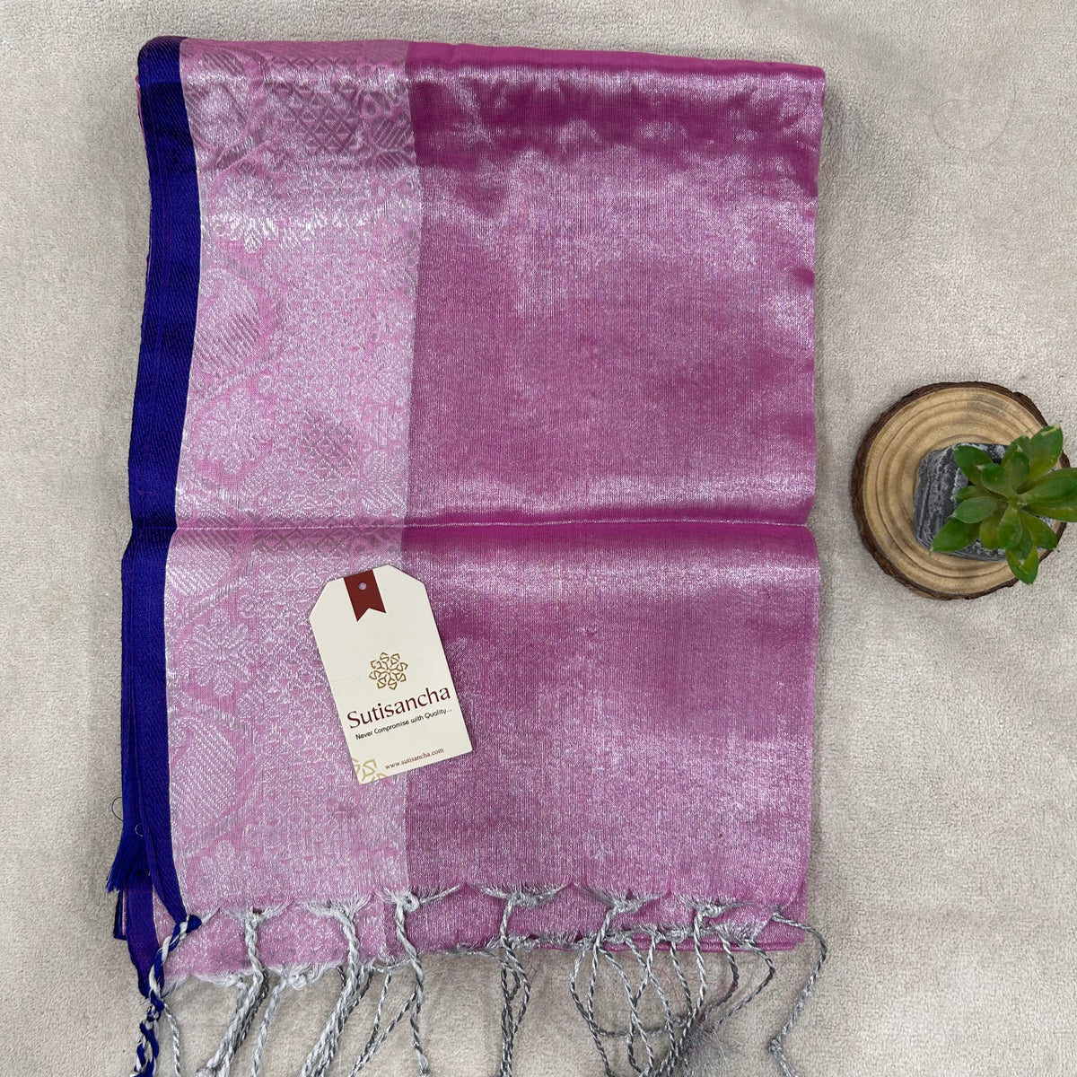 Pure Tissue Saree with Running Blouse | Clearance Sale