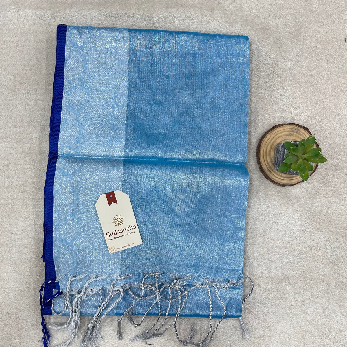 Pure Tissue Saree with Running Blouse | Clearance Sale