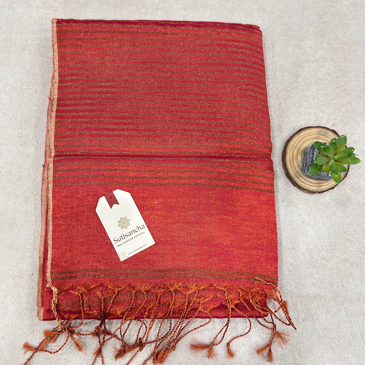 Pure Tissue Saree with Running Blouse | Clearance Sale