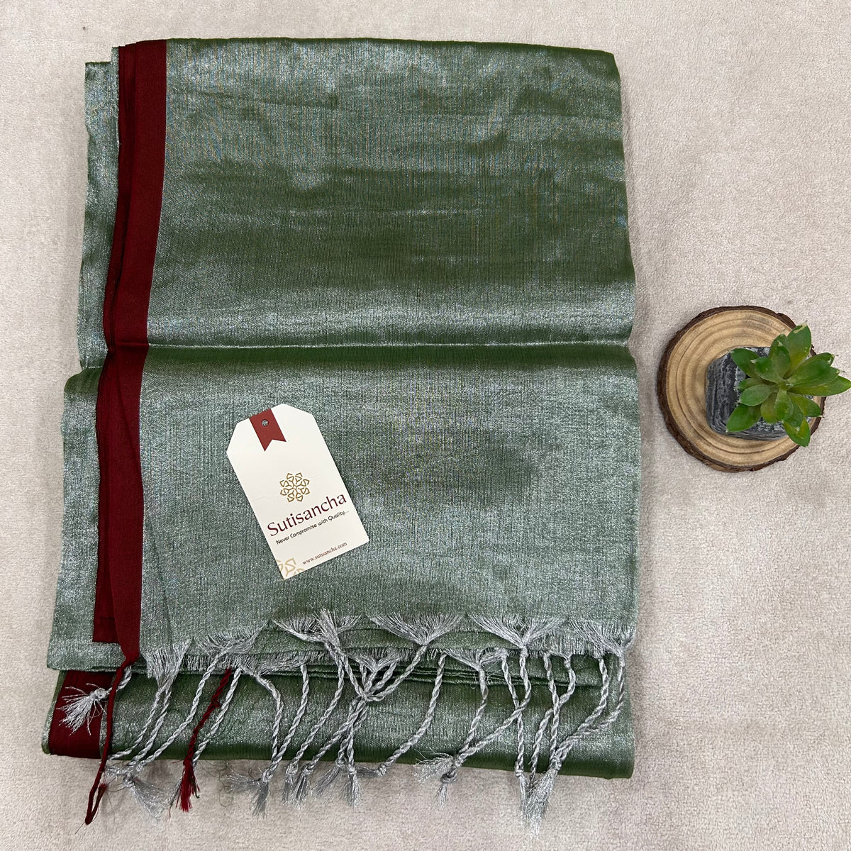 Pure Tissue Saree with Running Blouse | Clearance Sale