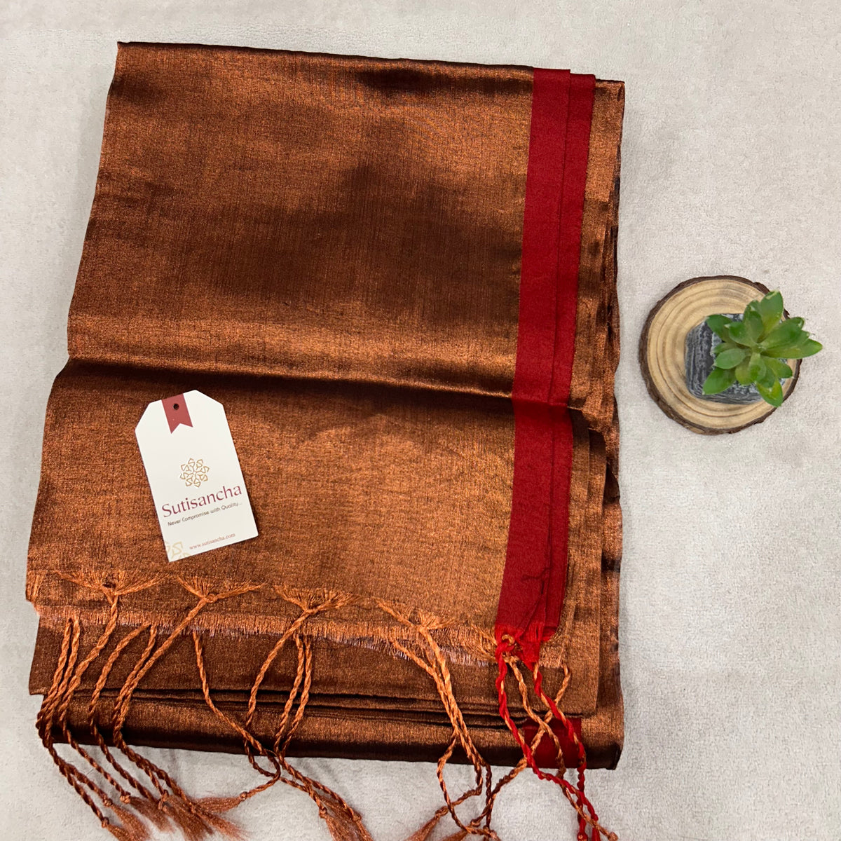 Pure Tissue Saree with Running Blouse | Clearance Sale
