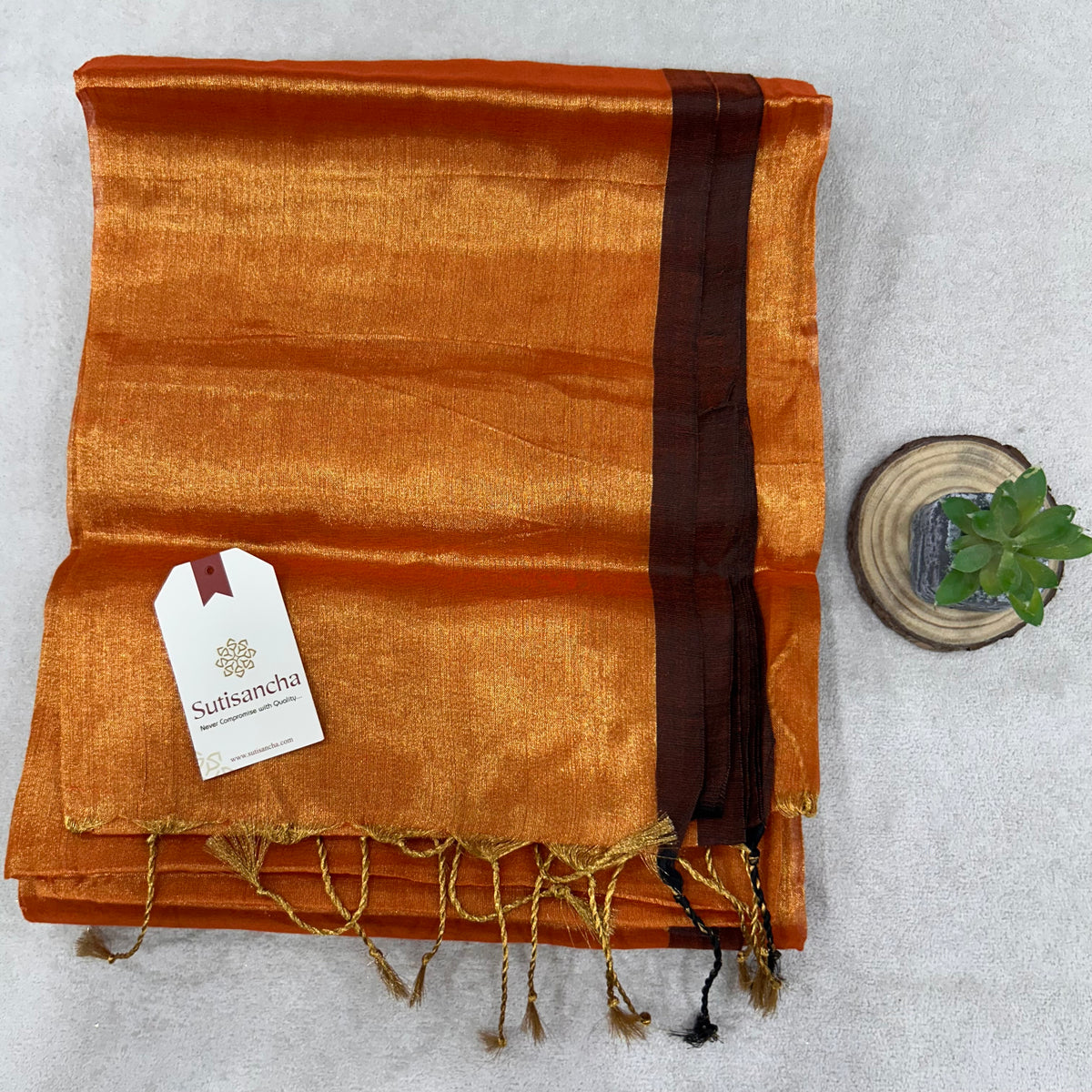 Pure Tissue Saree with Running Blouse | Clearance Sale