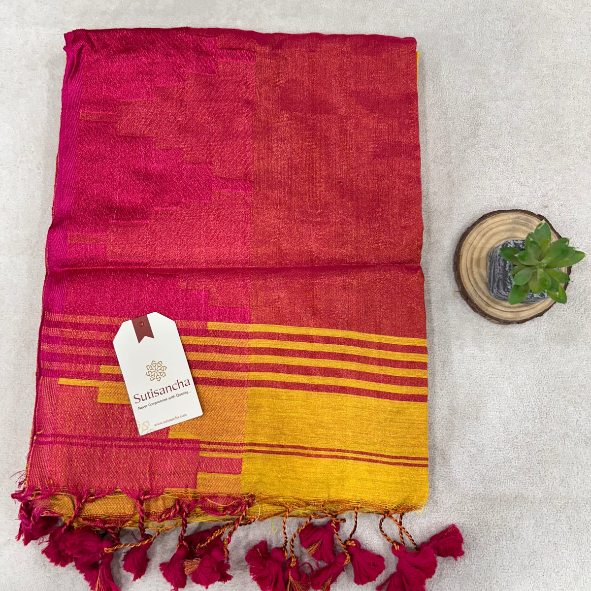 Pure Tissue Saree with Running Blouse | Clearance Sale