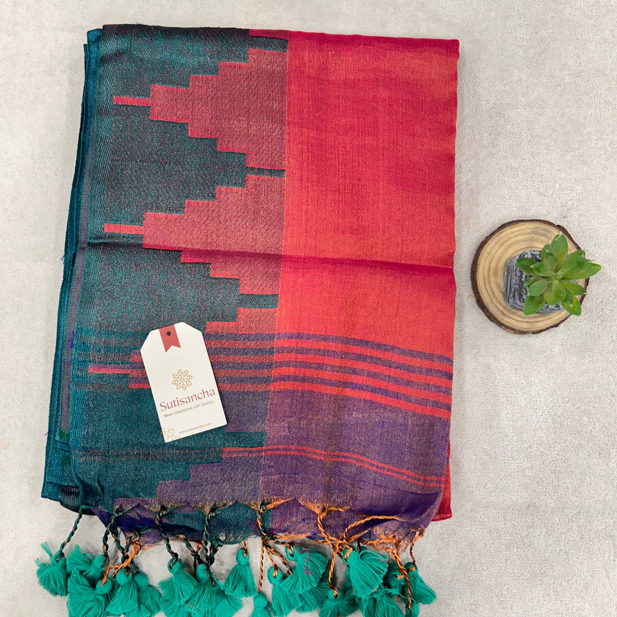 Pure Tissue Saree with Running Blouse | Clearance Sale