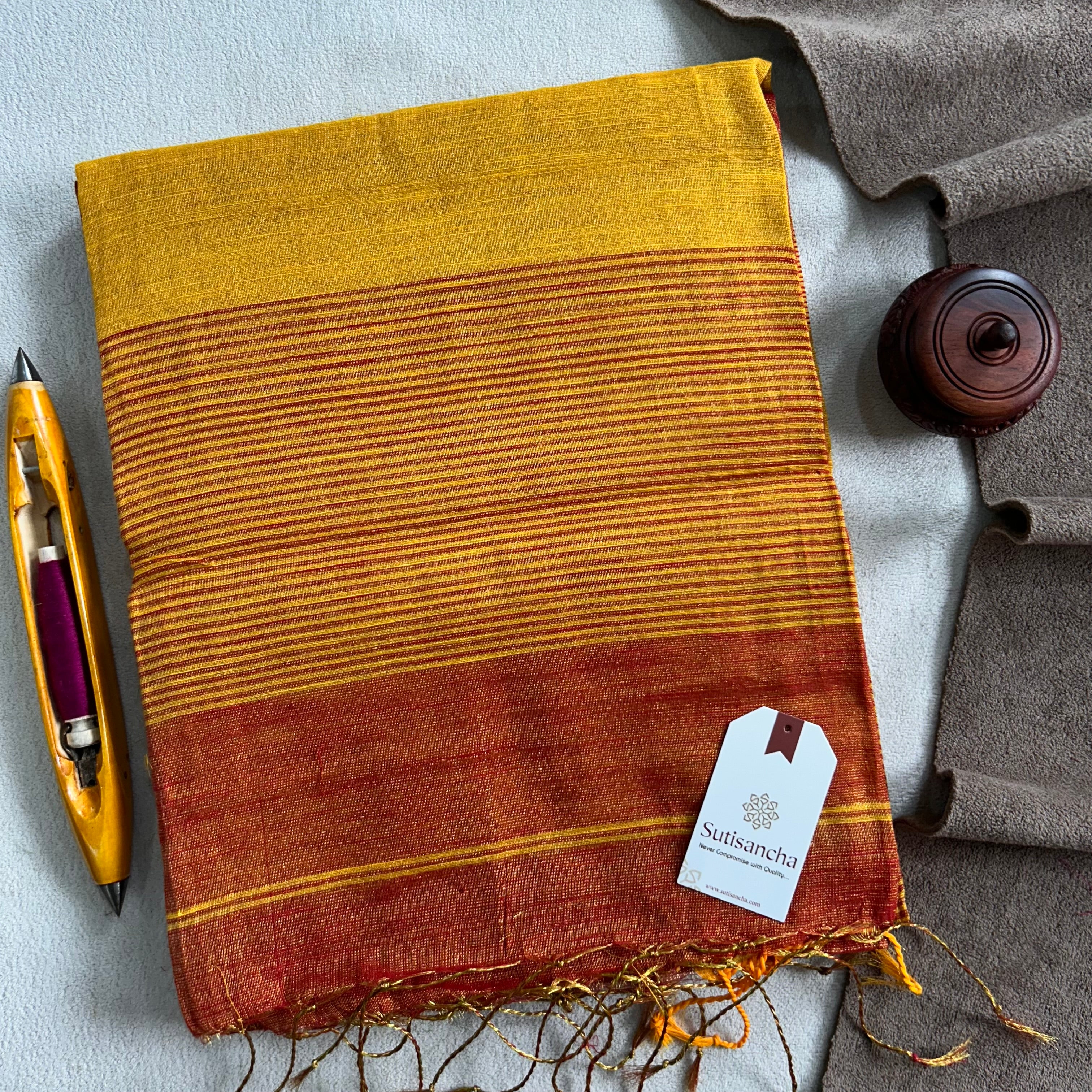 Sutisancha Jamdani Tissue Weave Saree