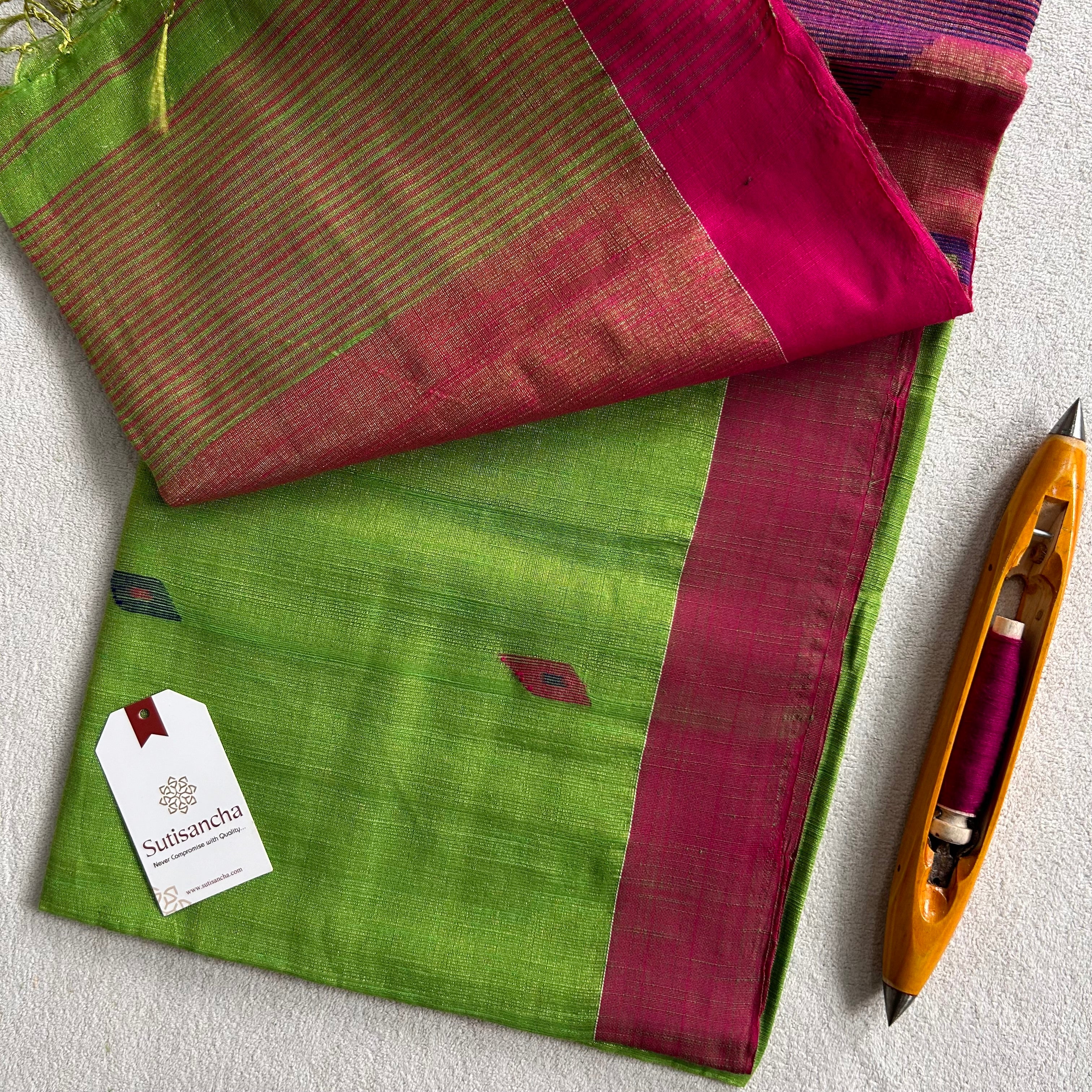 Sutisancha Jamdani Tissue Weave Saree