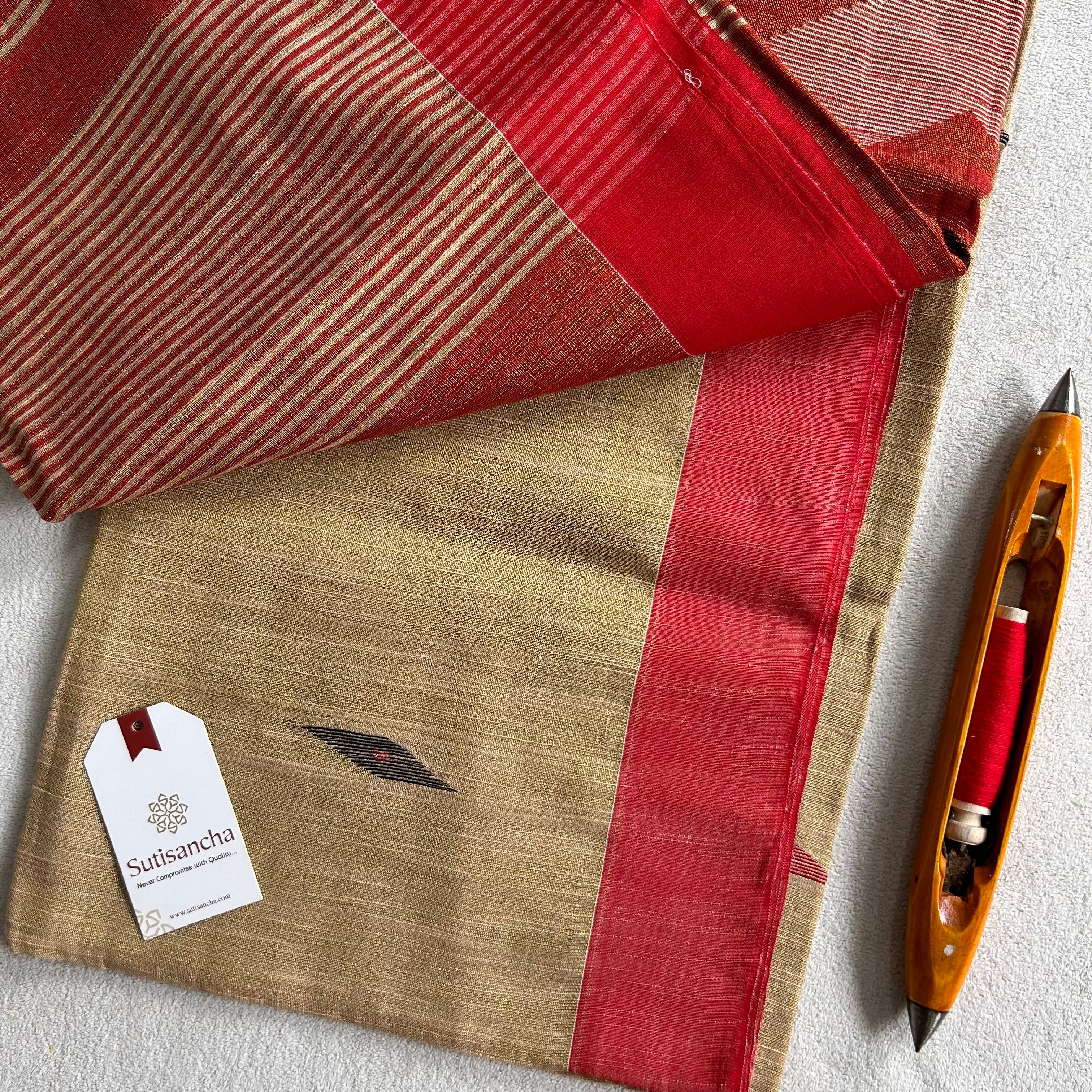 Sutisancha Jamdani Tissue Weave Saree