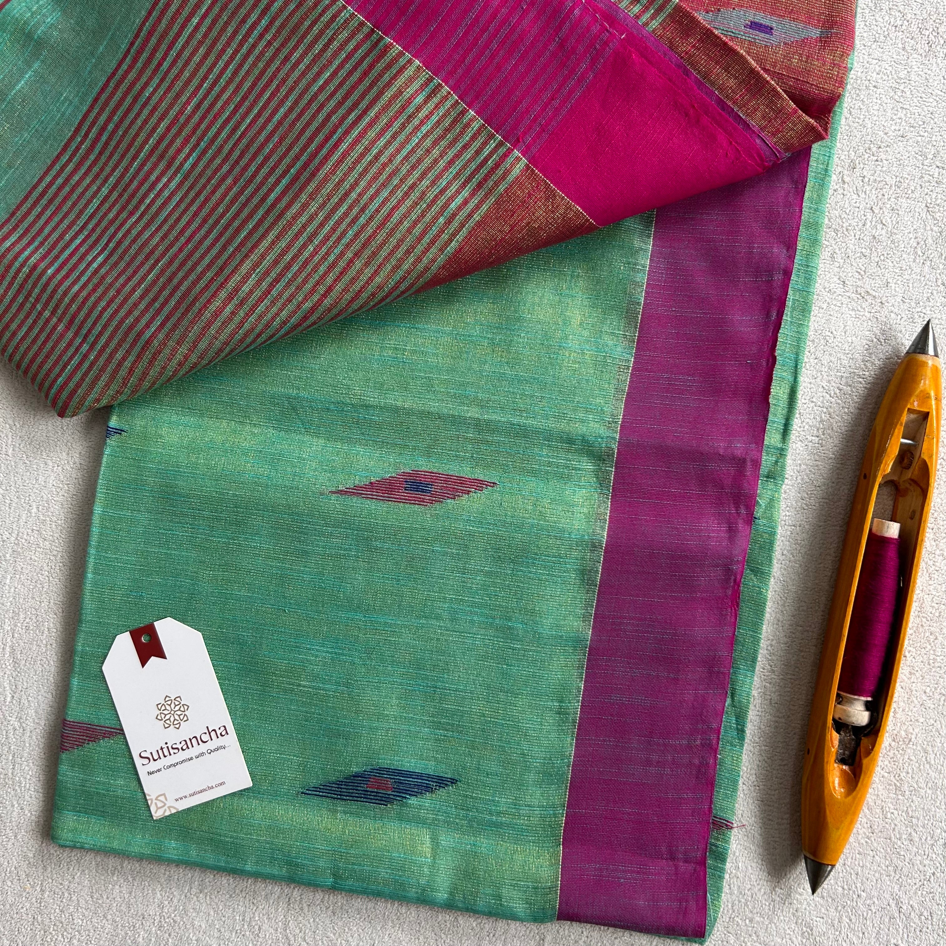 Sutisancha Jamdani Tissue Weave Saree