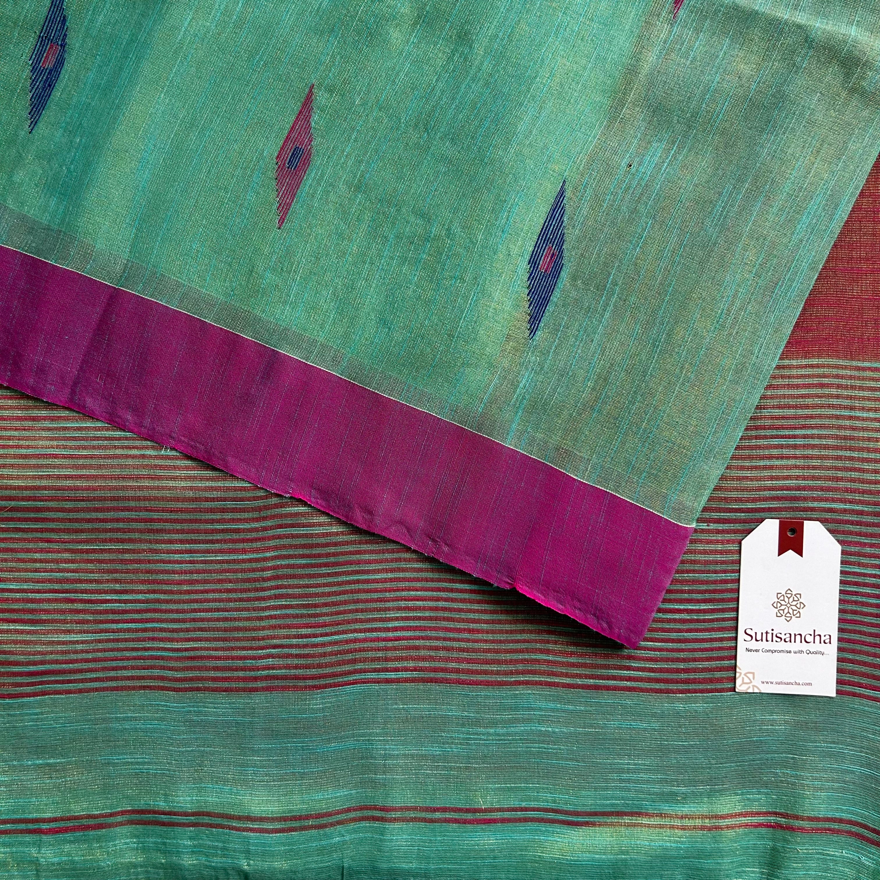 Sutisancha Jamdani Tissue Weave Saree