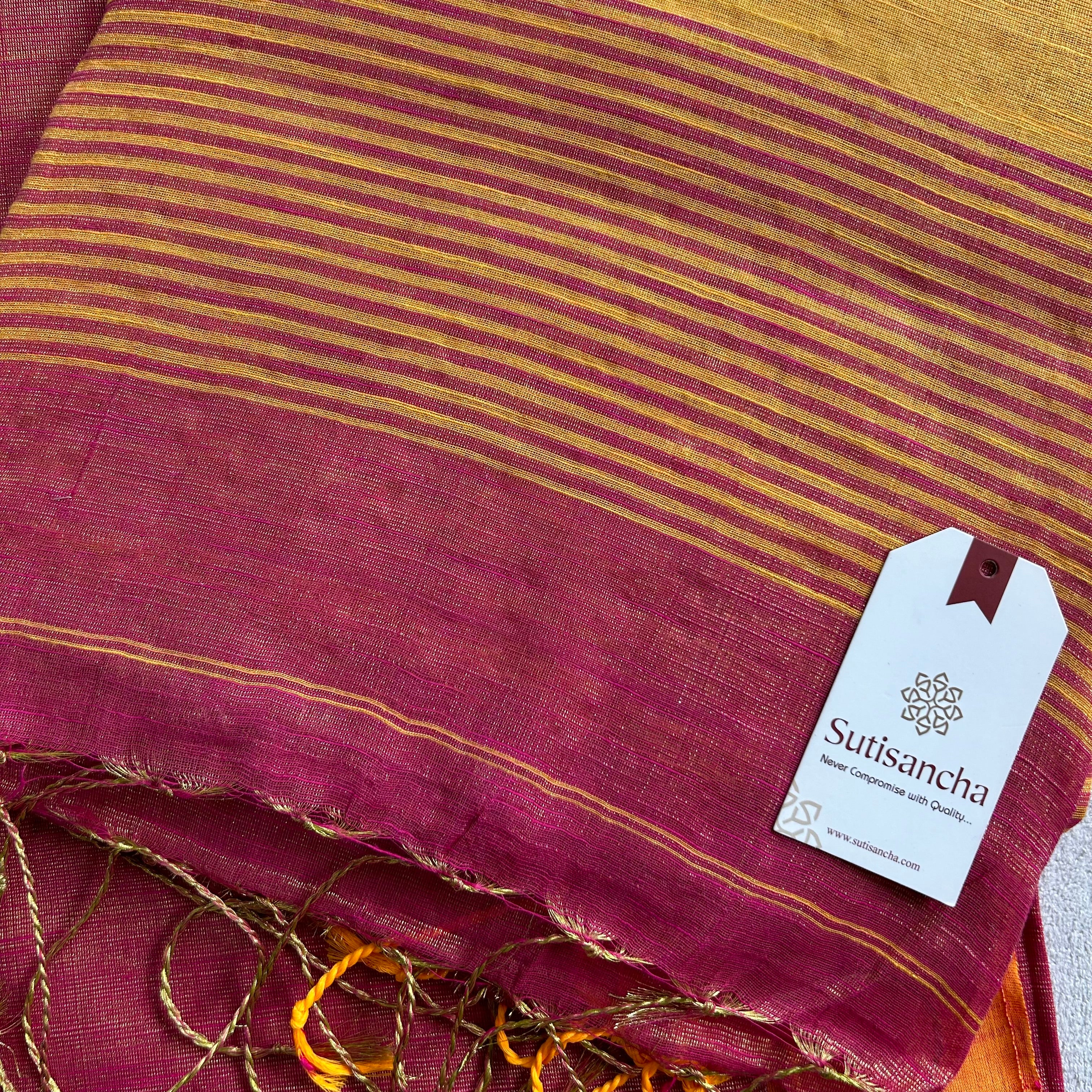 Sutisancha Jamdani Tissue Weave Saree