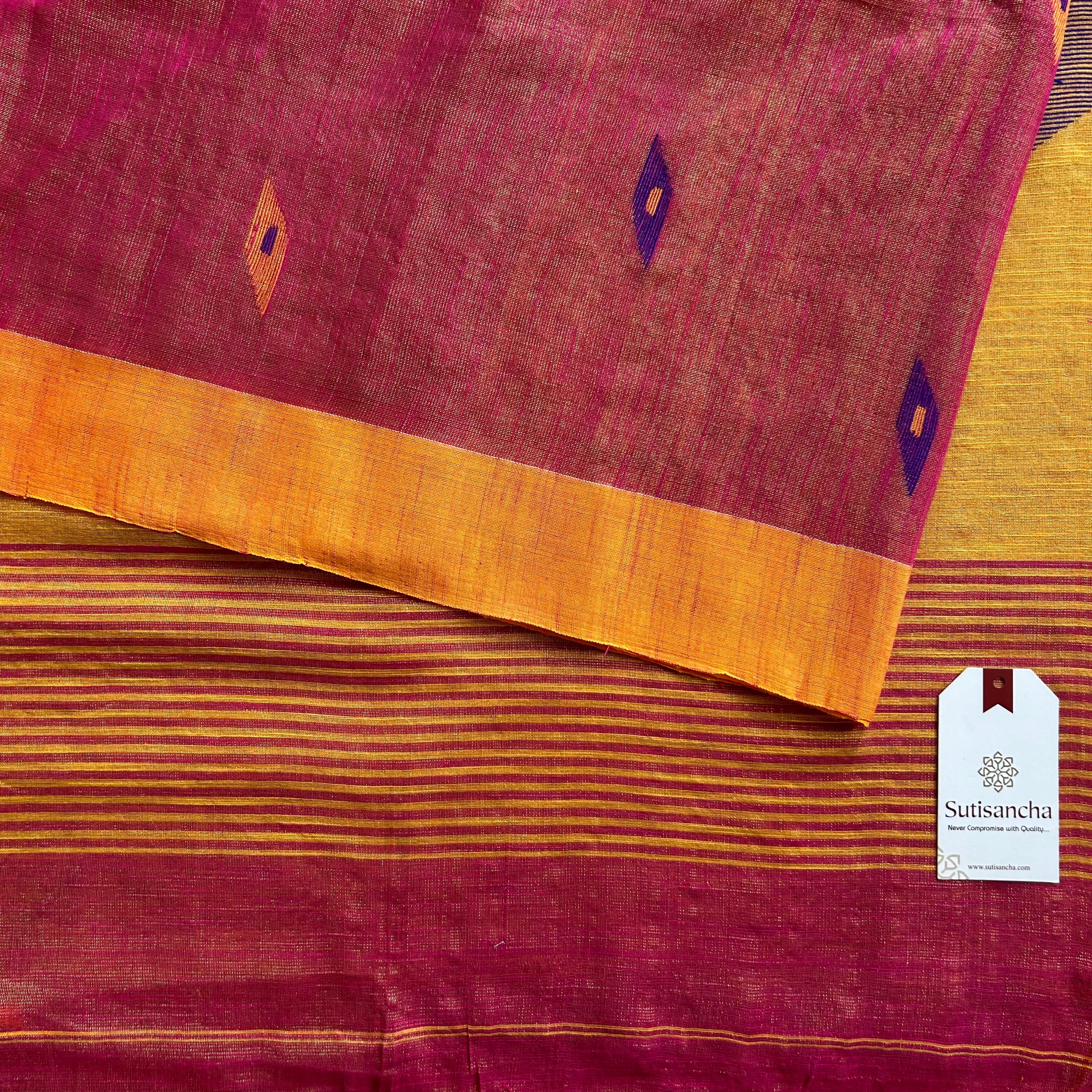 Sutisancha Jamdani Tissue Weave Saree