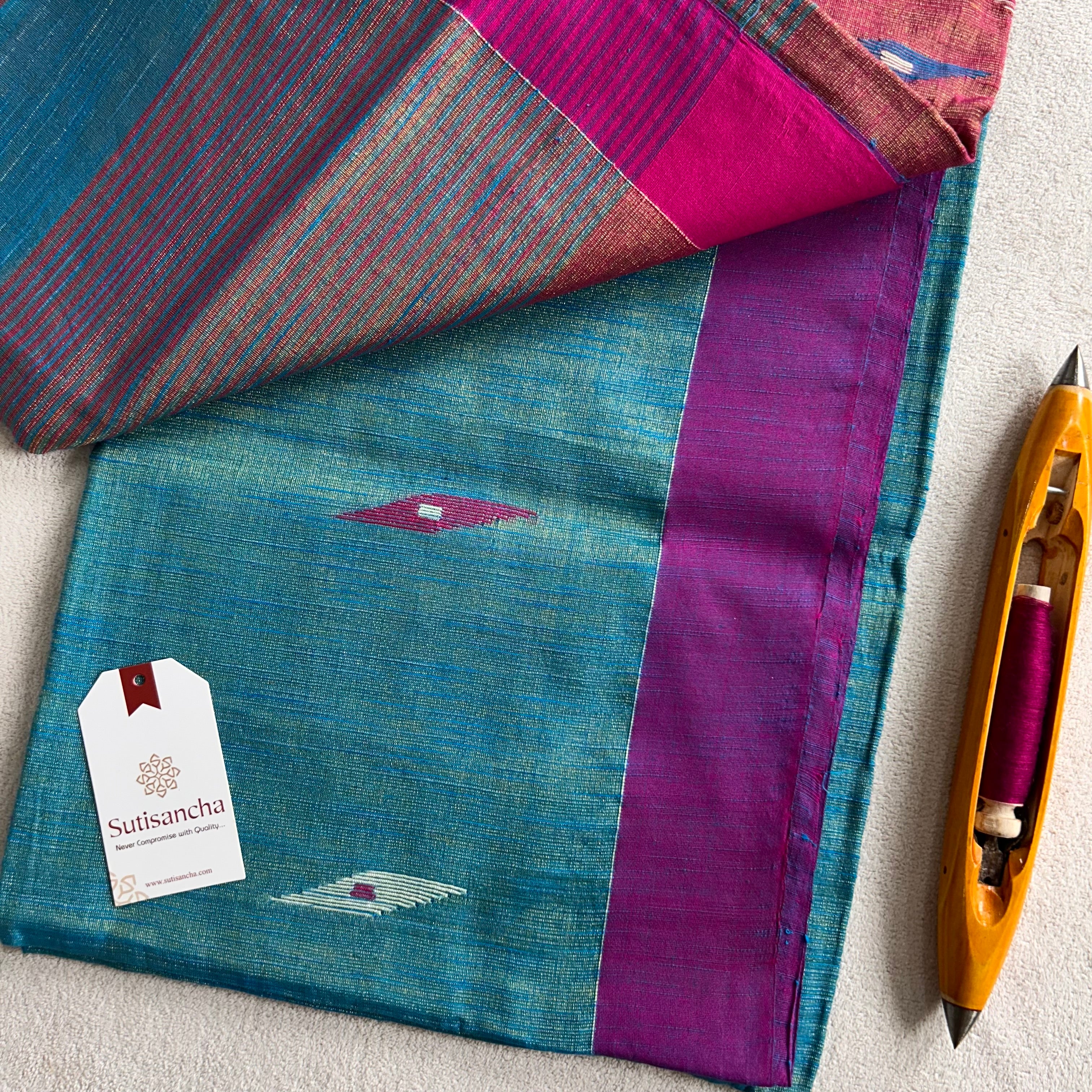 Sutisancha Jamdani Tissue Weave Saree