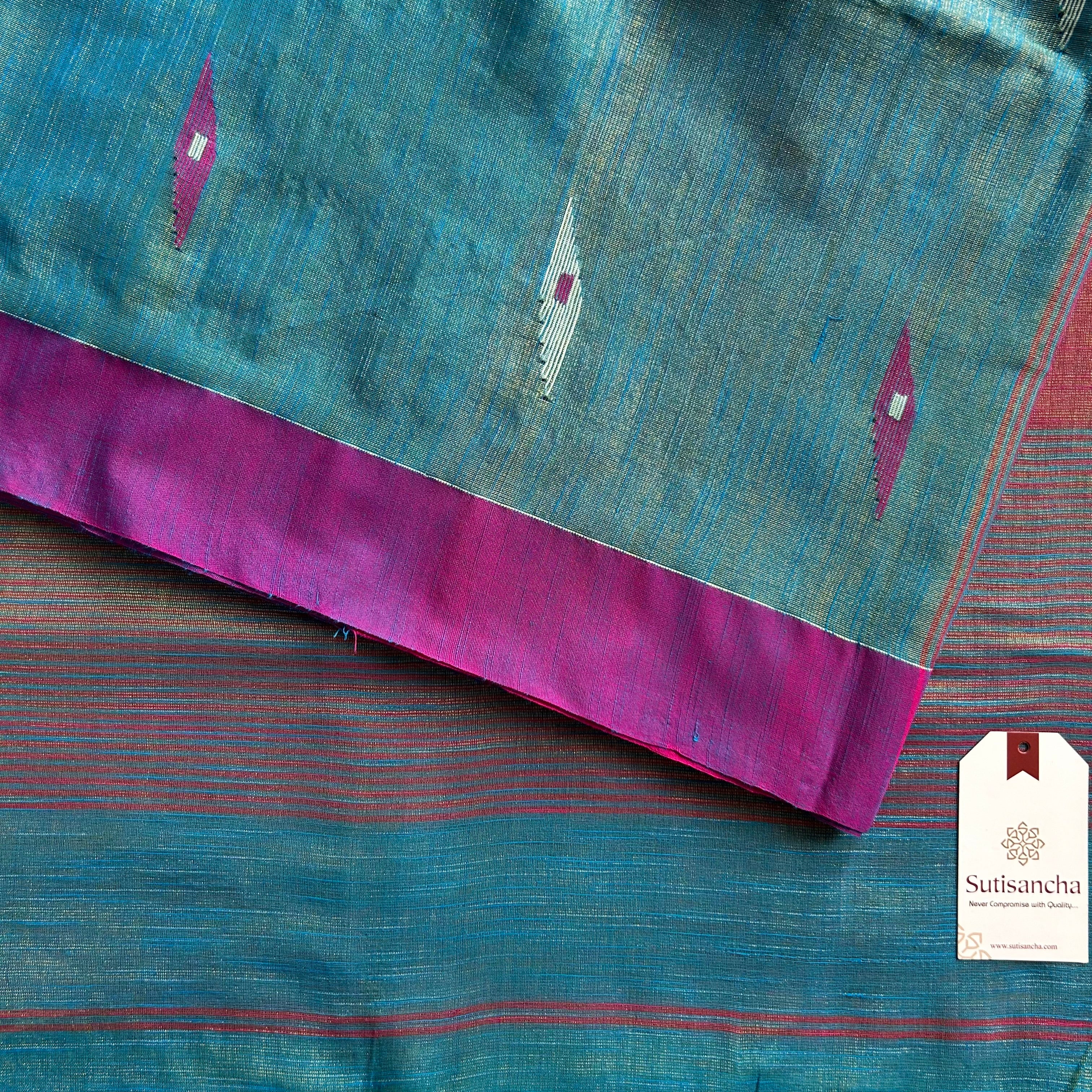 Sutisancha Jamdani Tissue Weave Saree