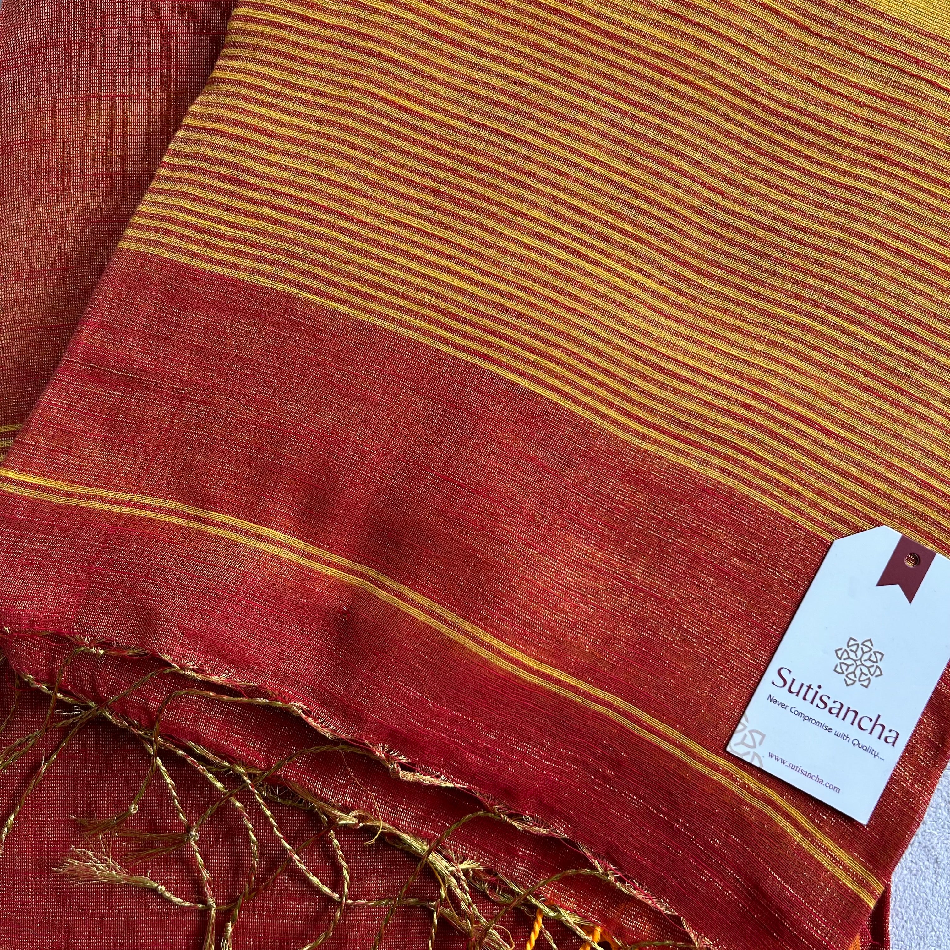 Sutisancha Jamdani Tissue Weave Saree