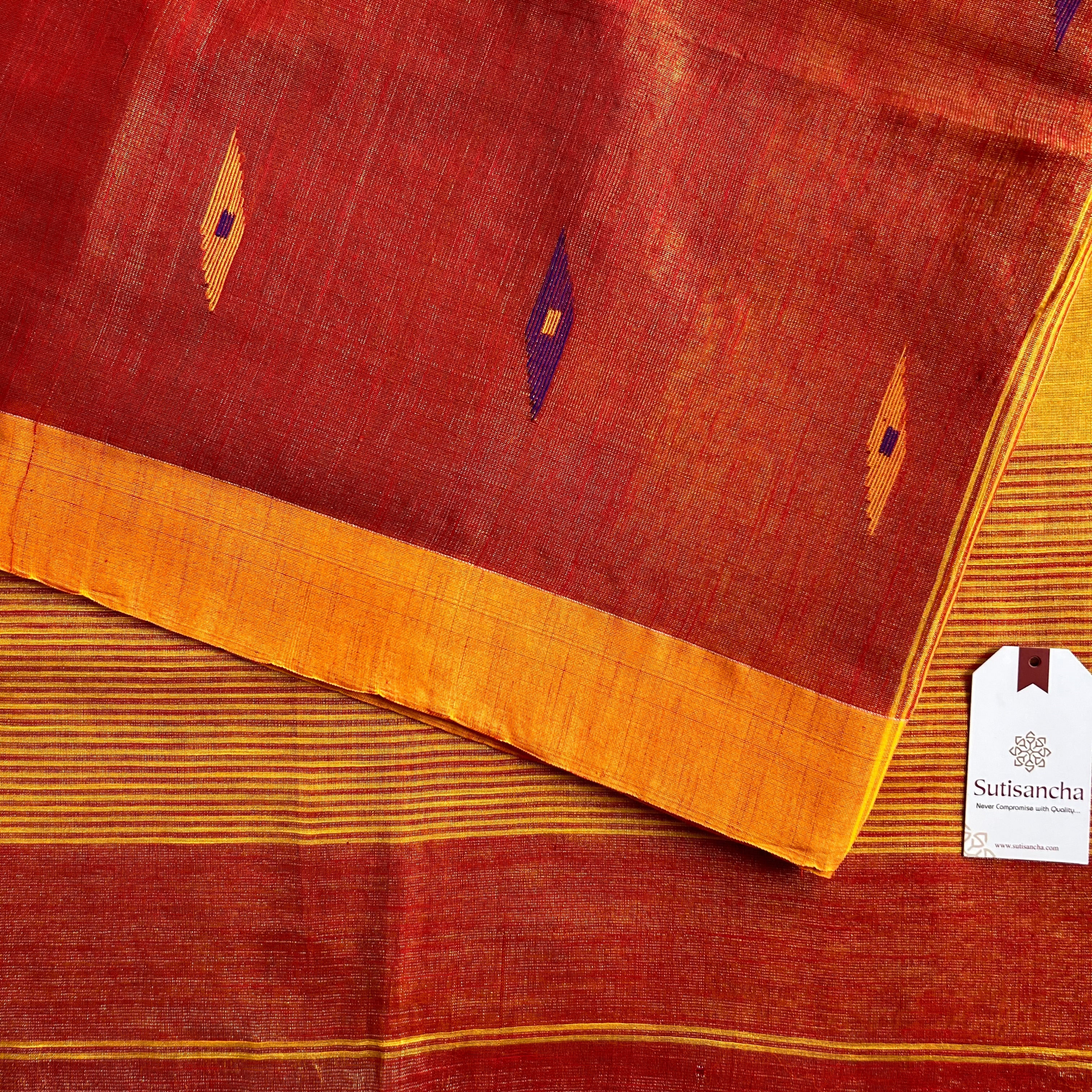 Sutisancha Jamdani Tissue Weave Saree