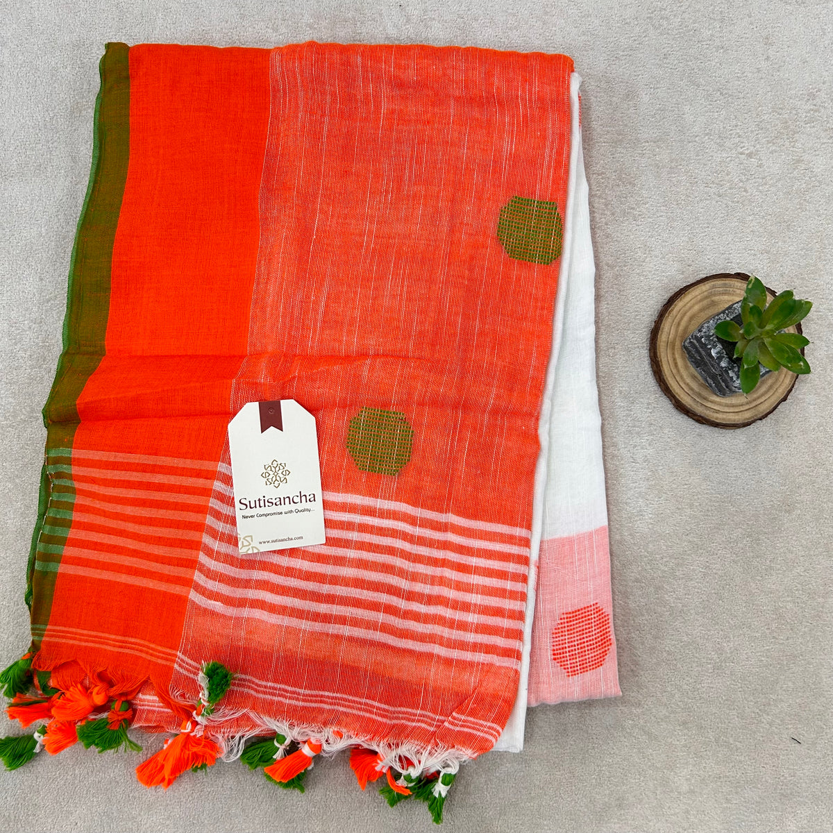 Pure Cotton Saree with Running Blouse | Clearance Sale