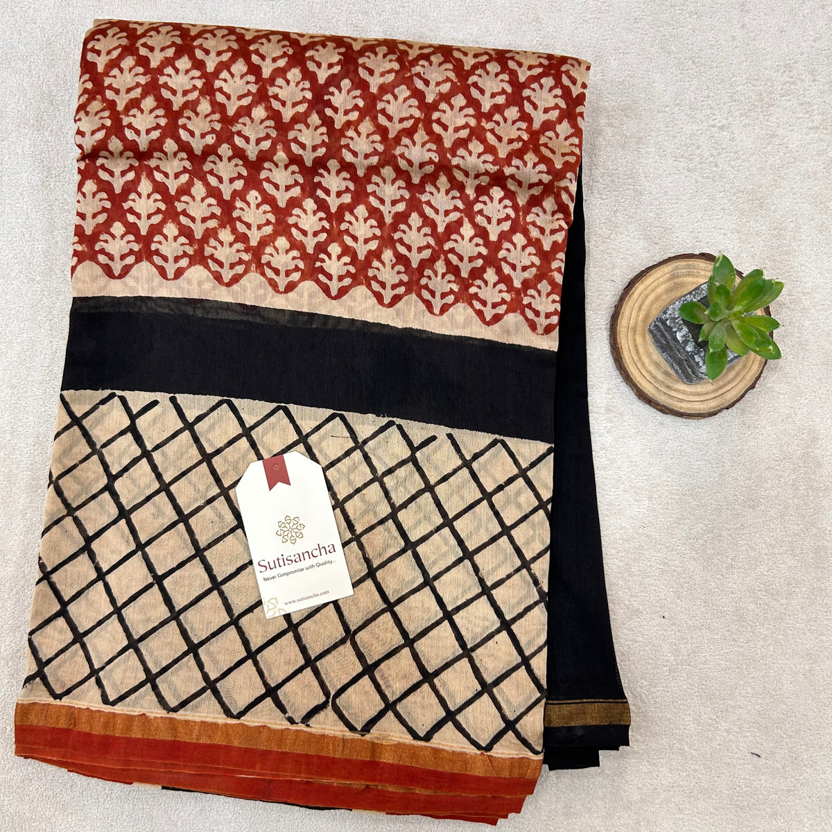 Pure Cotton Saree with Running Blouse | Clearance Sale