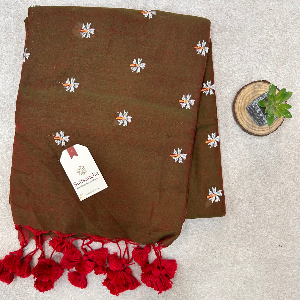 Pure Cotton Saree with Running Blouse | Clearance Sale