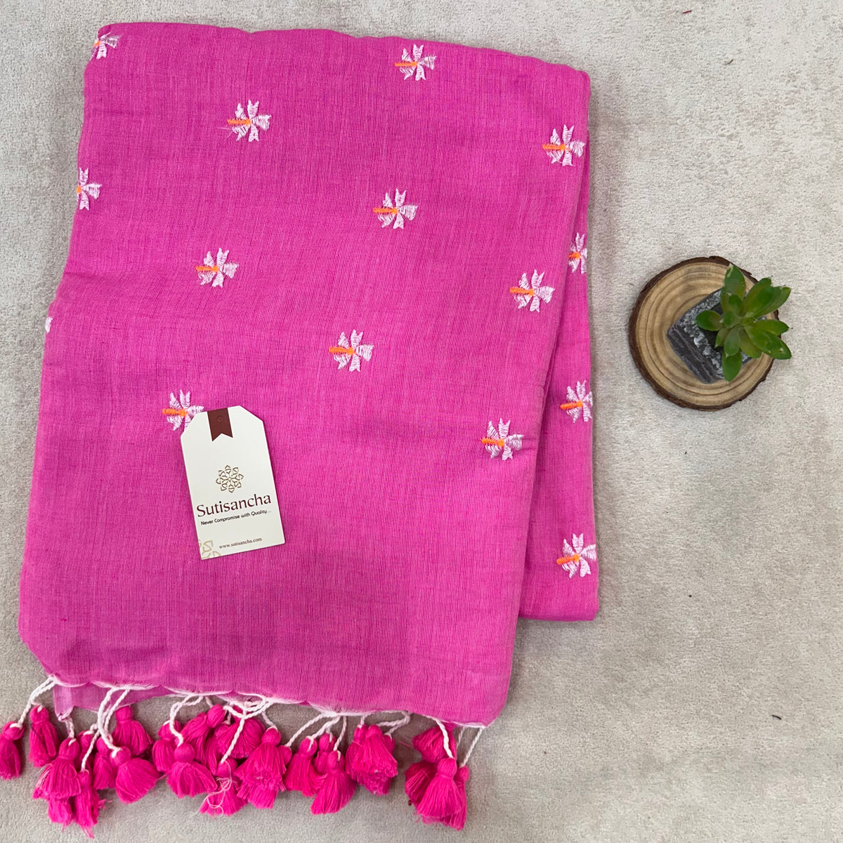 Pure Cotton Saree with Running Blouse | Clearance Sale