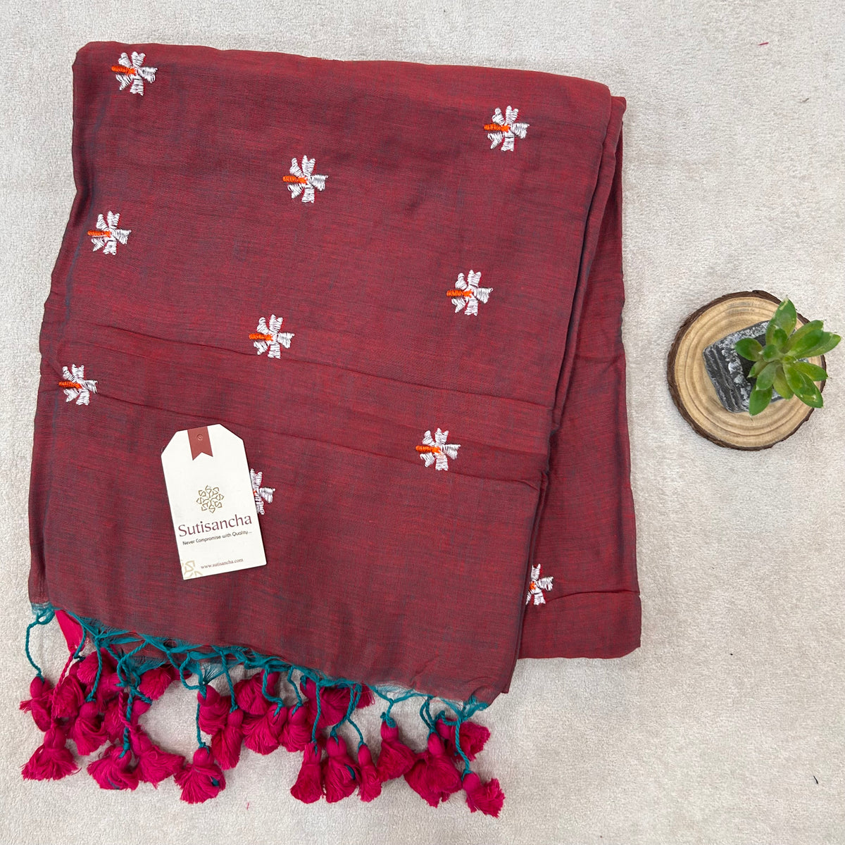 Pure Cotton Saree with Running Blouse | Clearance Sale